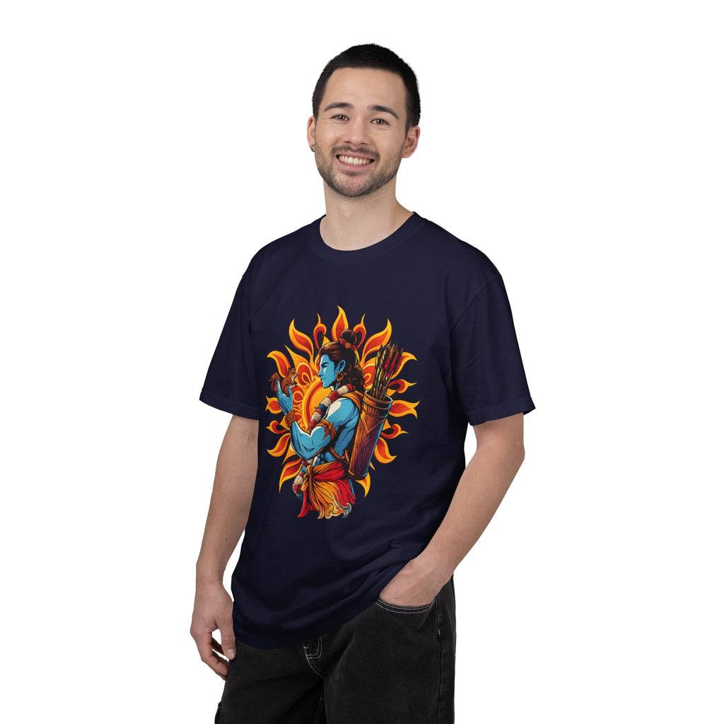 T-Shirt Ram Ji — Mythic Archer Illustration Tee (Sunburst Warrior Graphic)