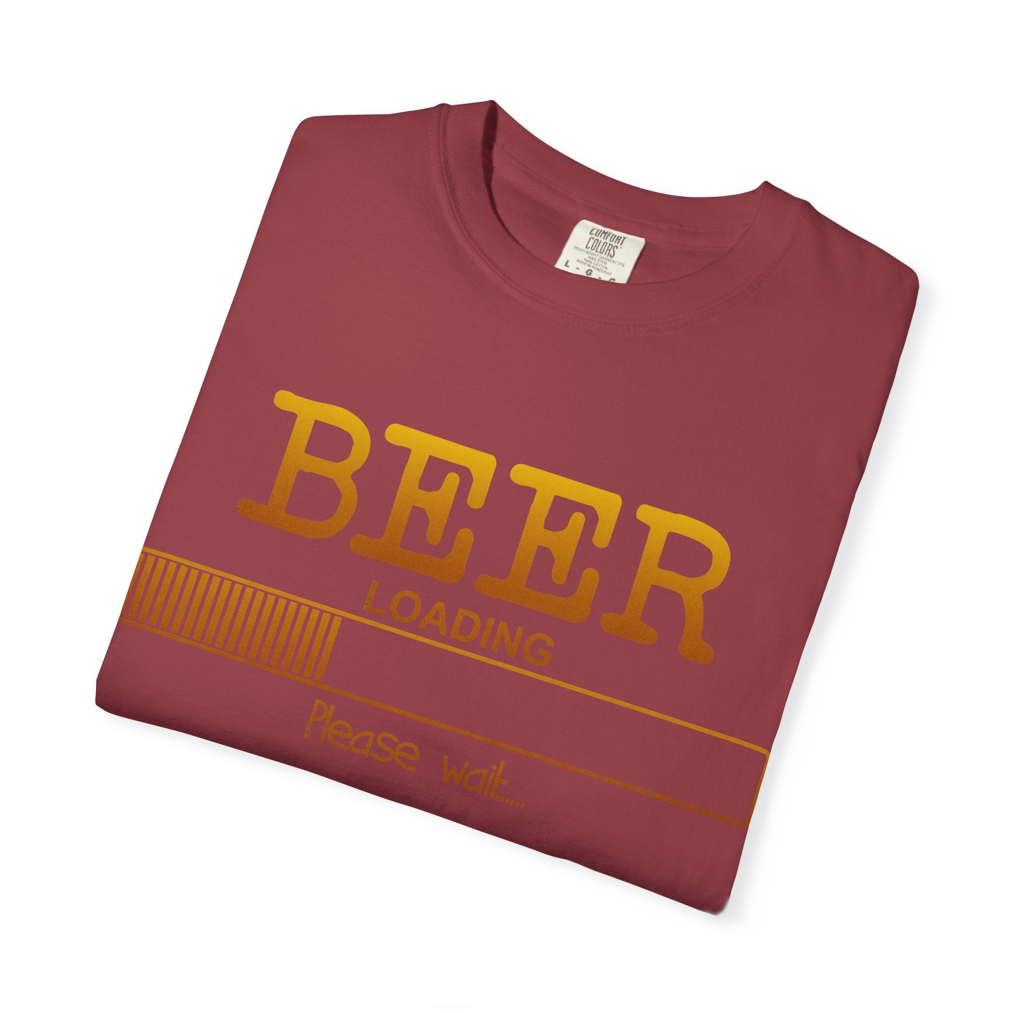 Beer Loading T‑Shirt — Funny 'Please Wait' Drinking Tee