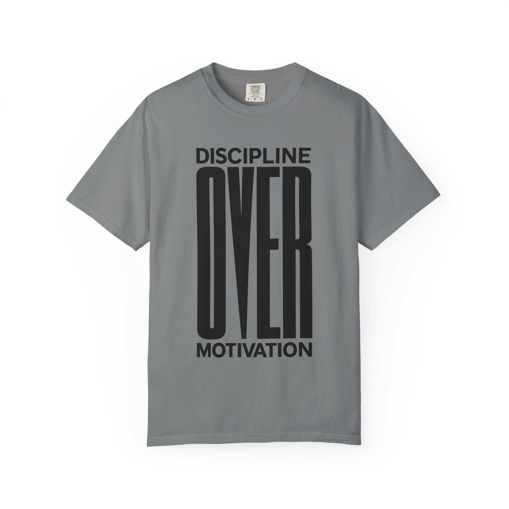 Discipline Over Motivation T-Shirt — Motivational Fitness Tee