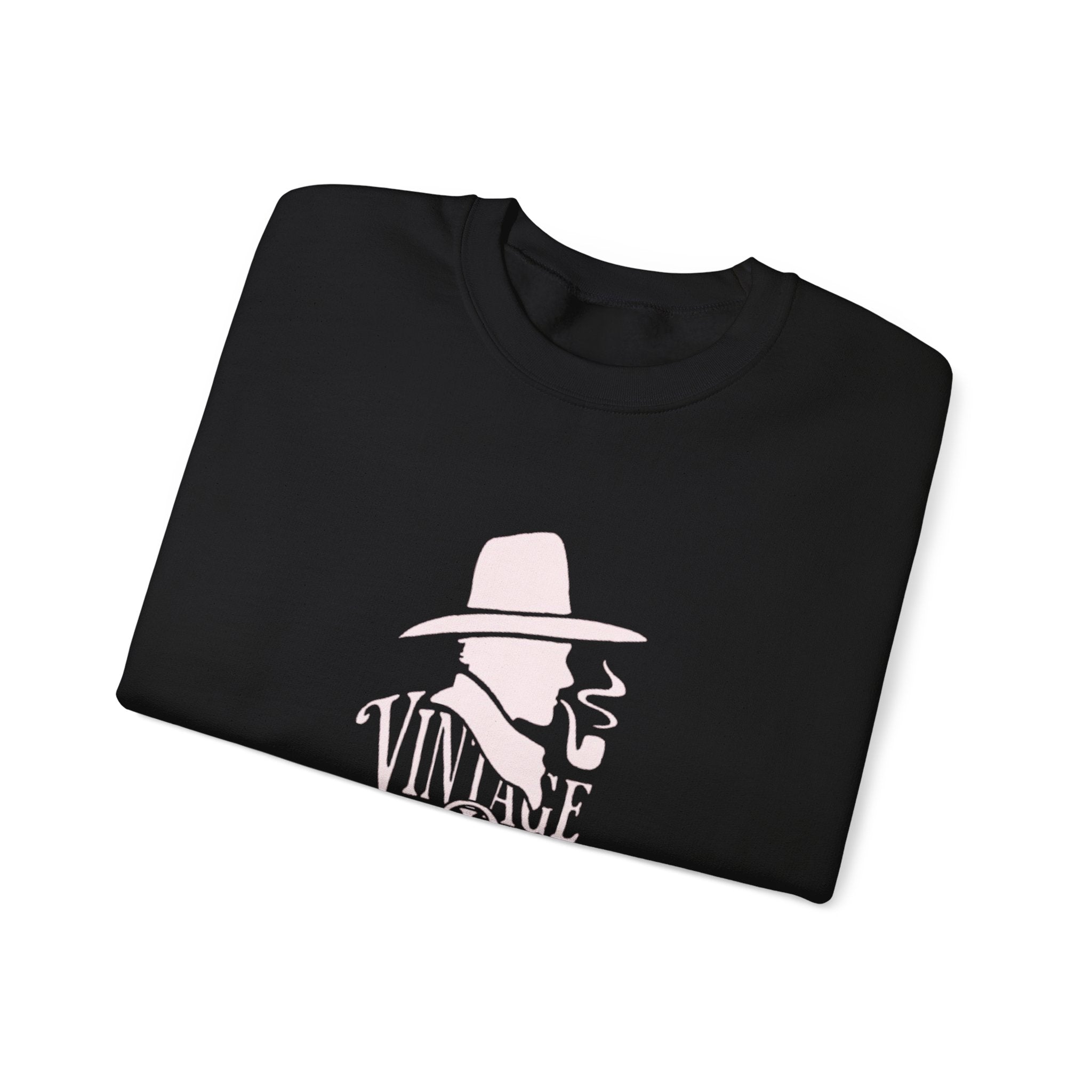 Crewneck Sweatshirt — Pink Cowboy Hat Graphic ‘Howdy’ Retro Western Pullover