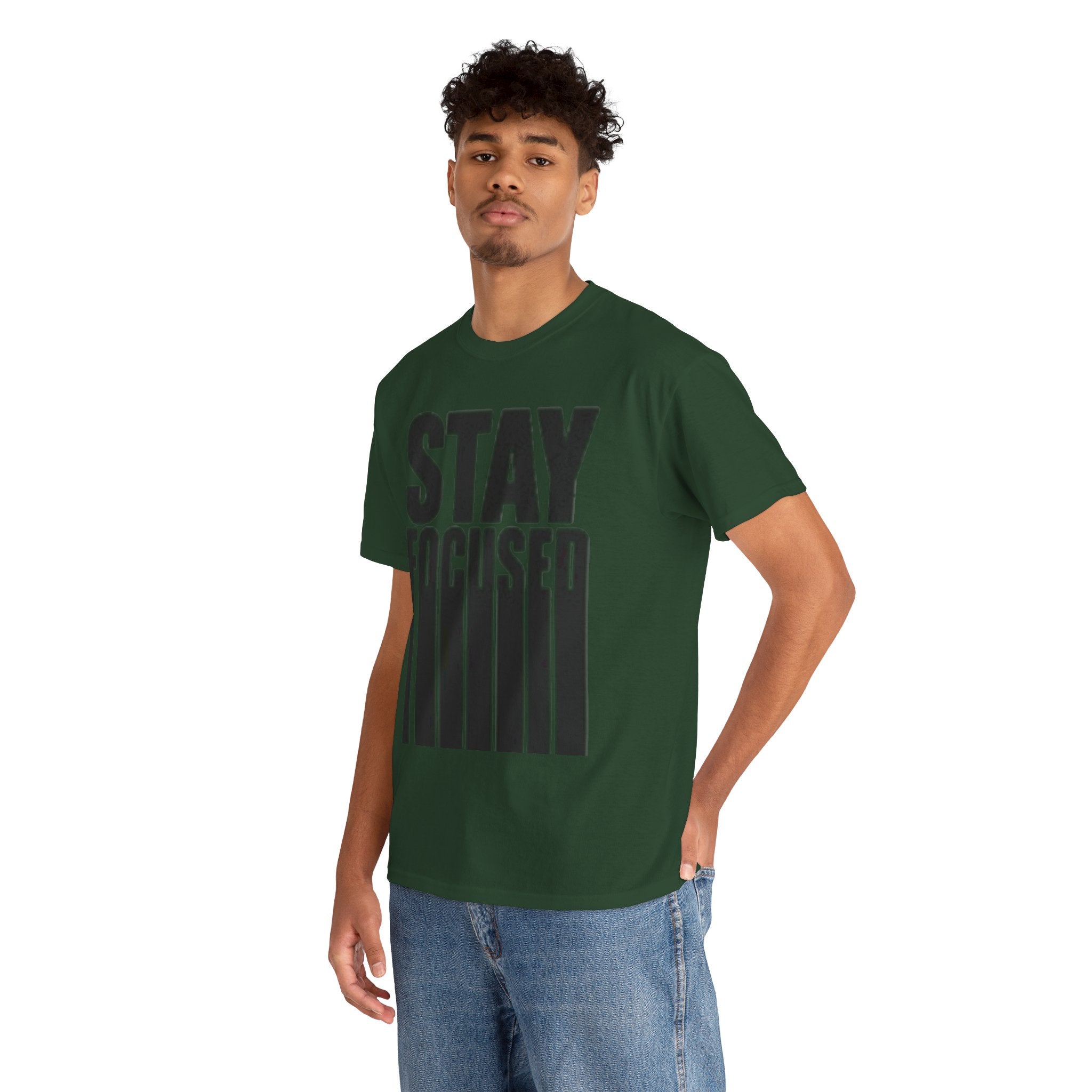 Stay Focused Tee — Motivational Graphic T‑Shirt