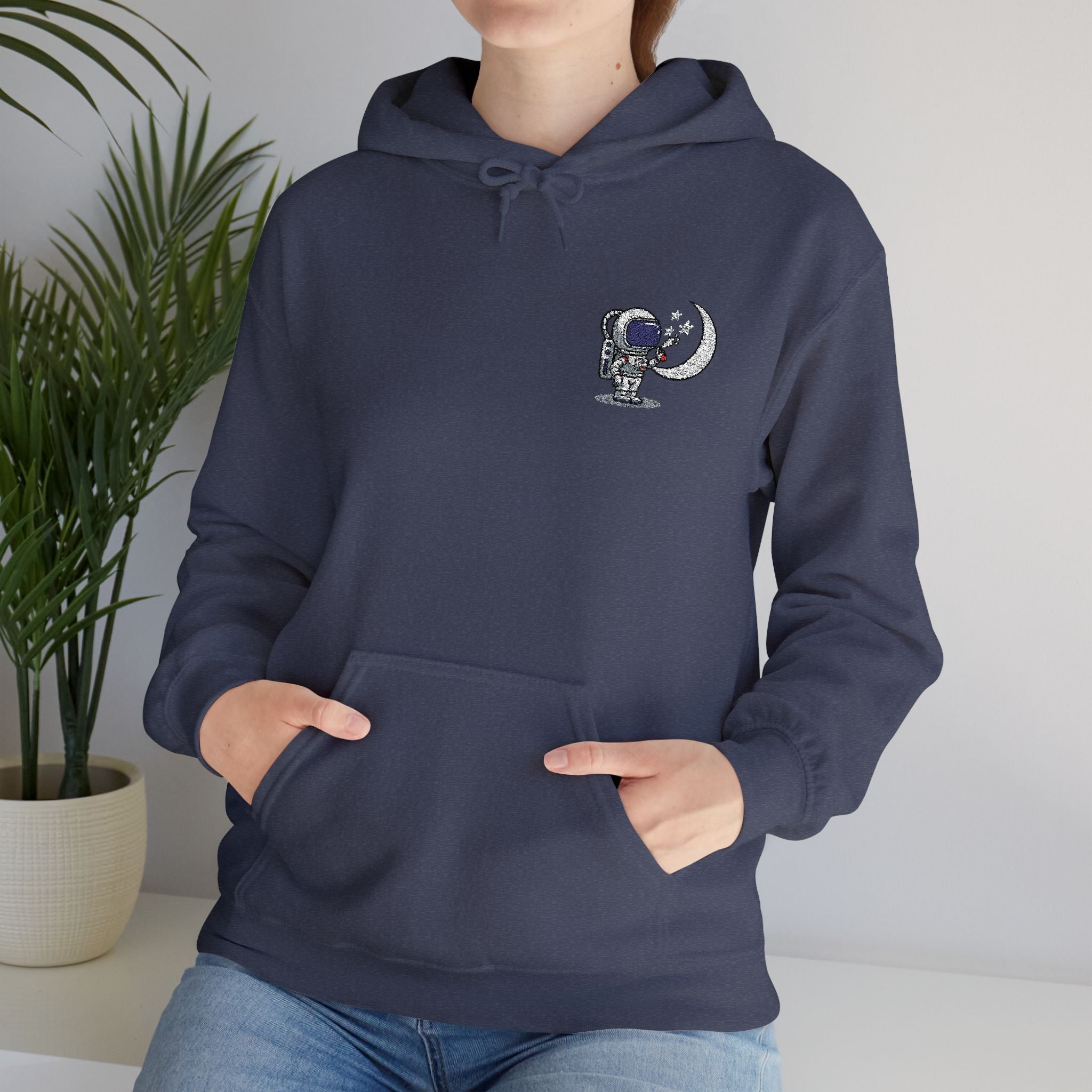 Skull Moon Hoodie — Gothic Night Sky Graphic Sweatshirt