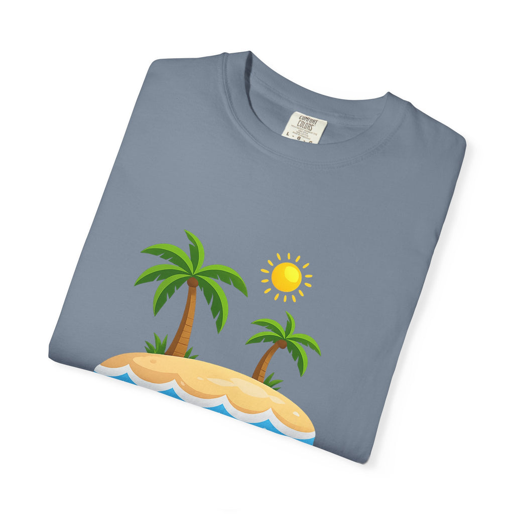 Island Paradise T-Shirt — Tropical Palm Tree Beach Graphic