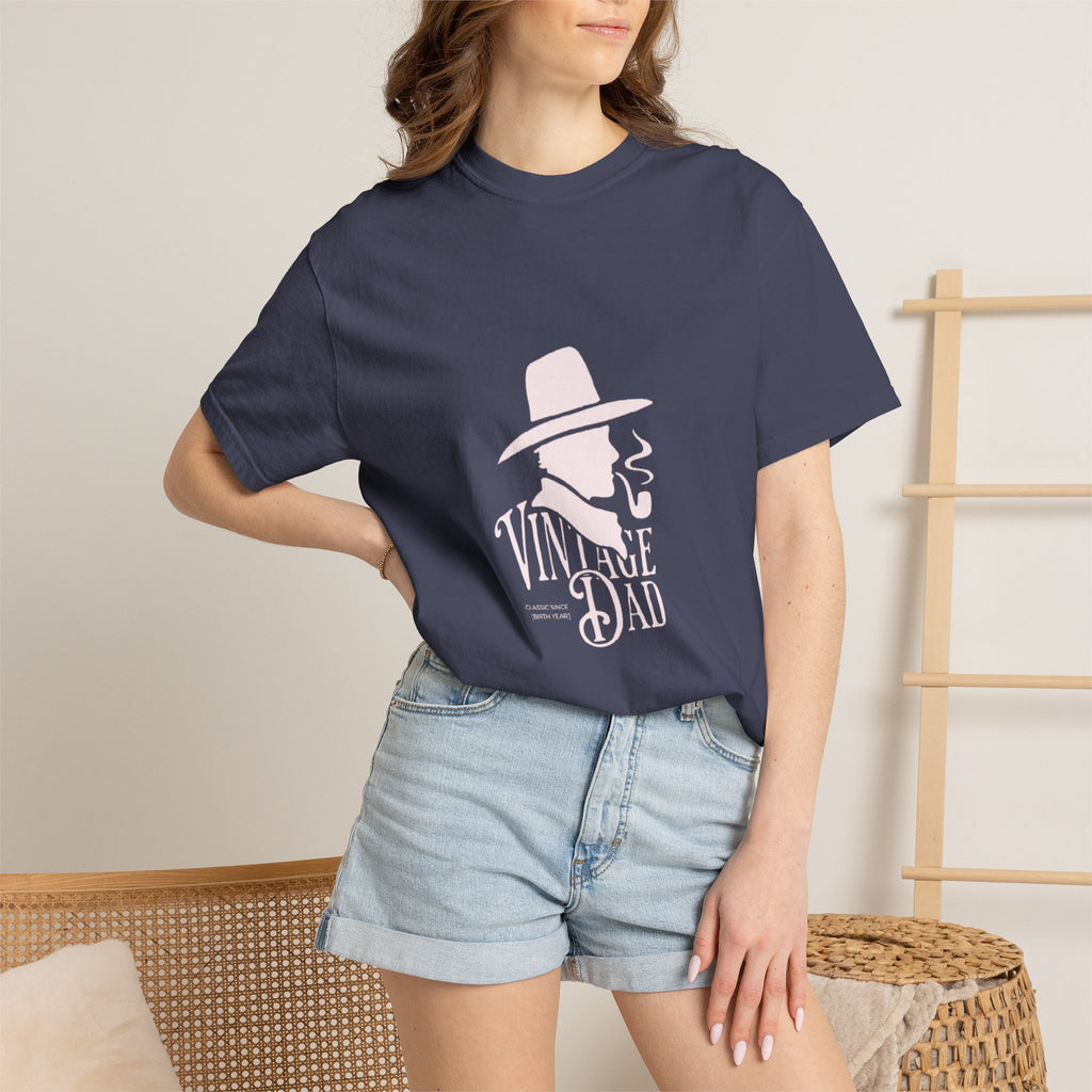 Vintage Dad graphic tee | Retro hat & pipe design