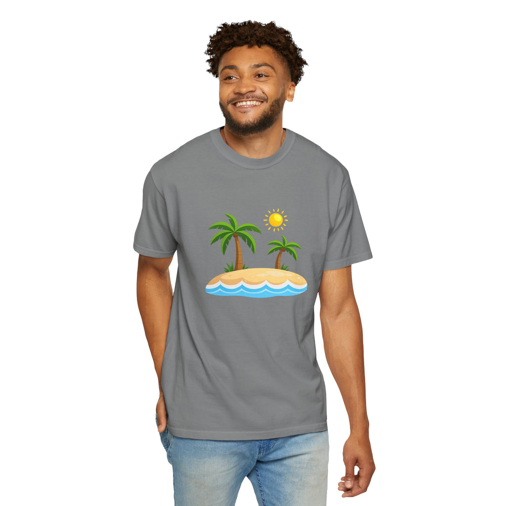 Island Paradise T-Shirt — Tropical Palm Tree Beach Graphic