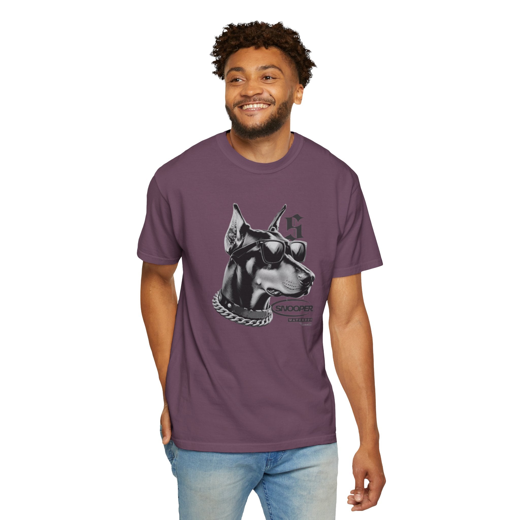 Doberman Sunglasses Graphic T-Shirt — "Snooper" Streetwear Tee