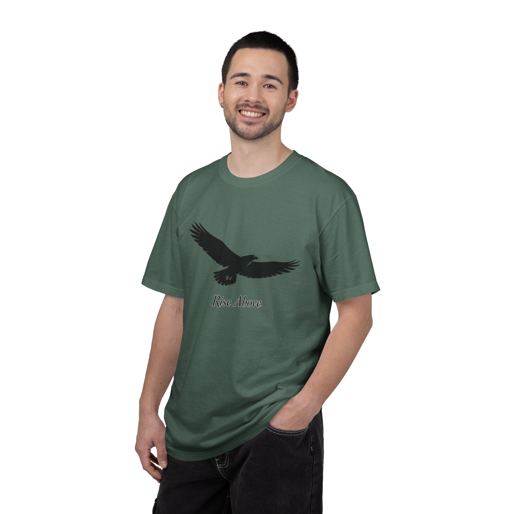 Rise Above Eagle T-Shirt — Inspirational Eagle Graphic Tee