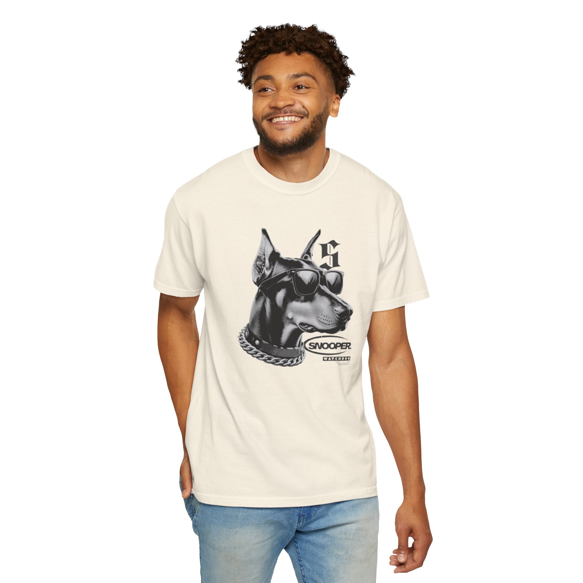 Doberman Sunglasses Graphic T-Shirt — "Snooper" Streetwear Tee