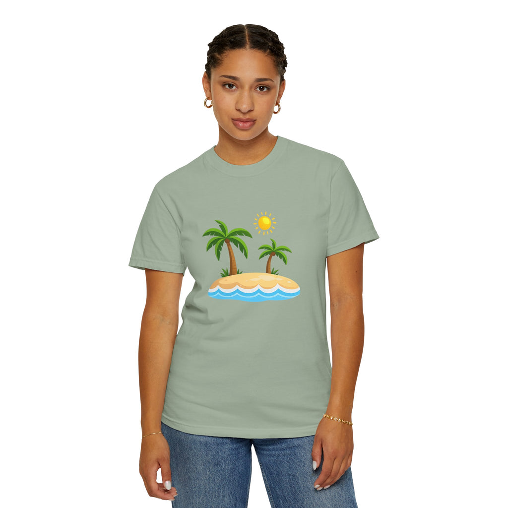 Island Paradise T-Shirt — Tropical Palm Tree Beach Graphic