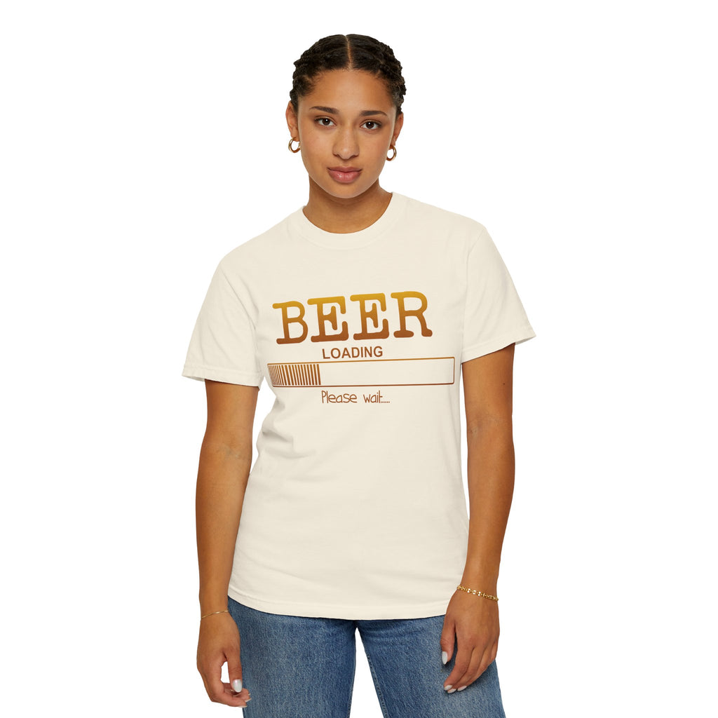 Beer Loading T‑Shirt — Funny 'Please Wait' Drinking Tee