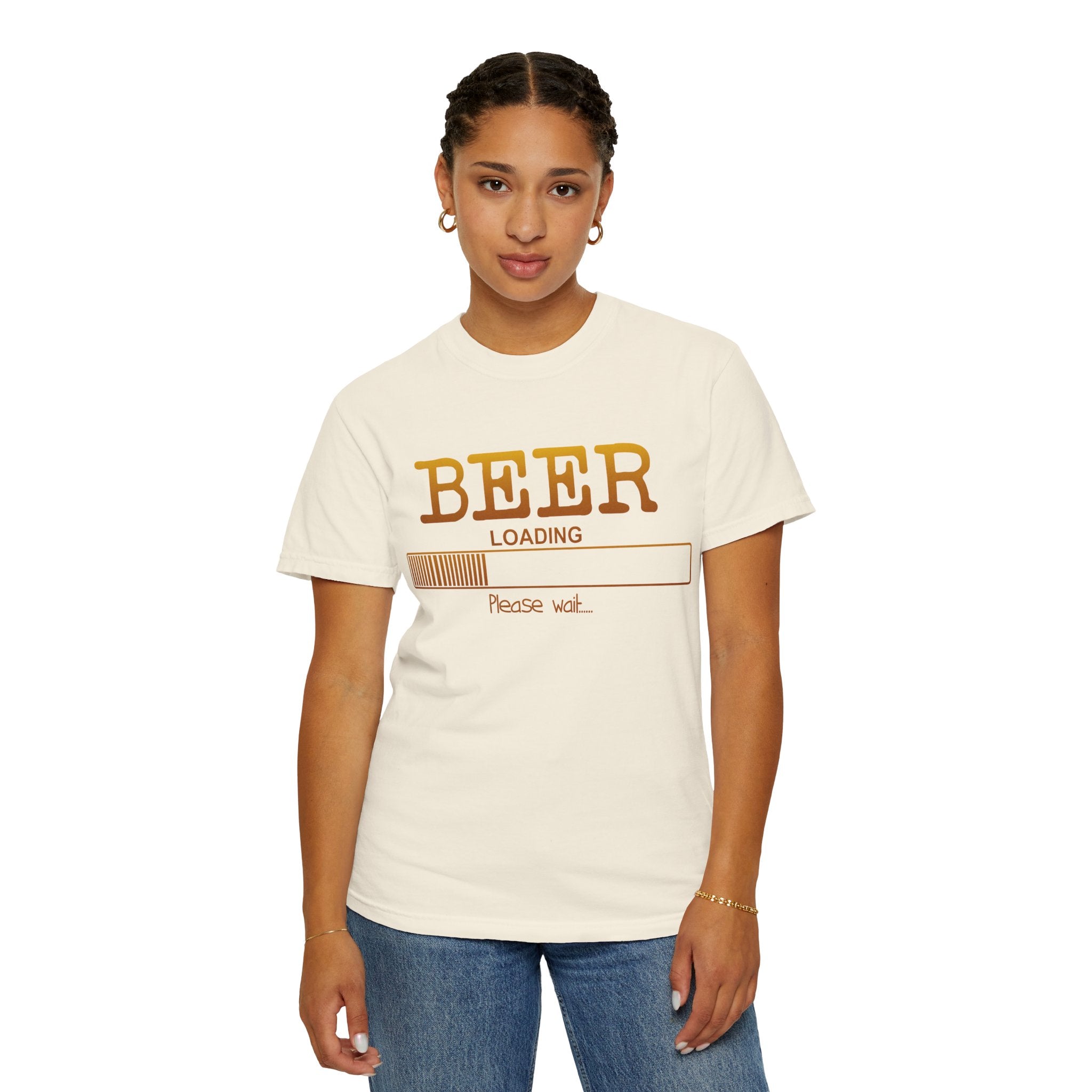 Beer Loading T‑Shirt — Funny 'Please Wait' Drinking Tee