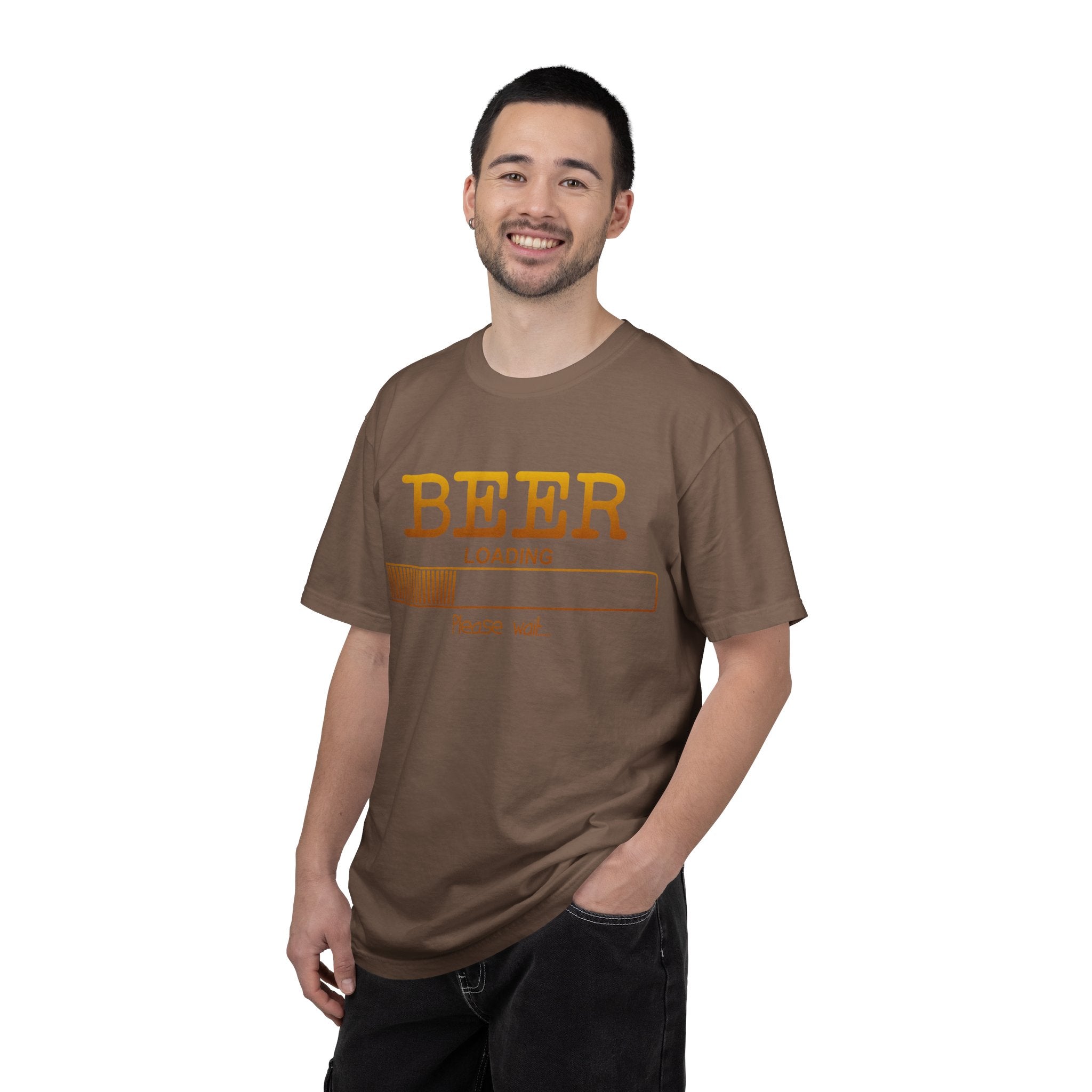 Beer Loading T‑Shirt — Funny 'Please Wait' Drinking Tee