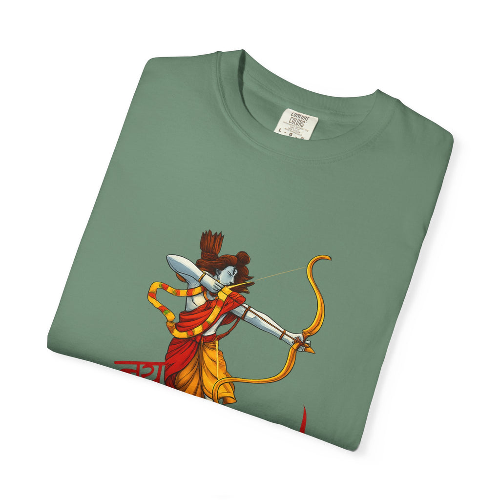 Ram Archer T-Shirt with ‘Jai Shri Ram’ Hindi Script — Hindu Festival & Devotional Tee