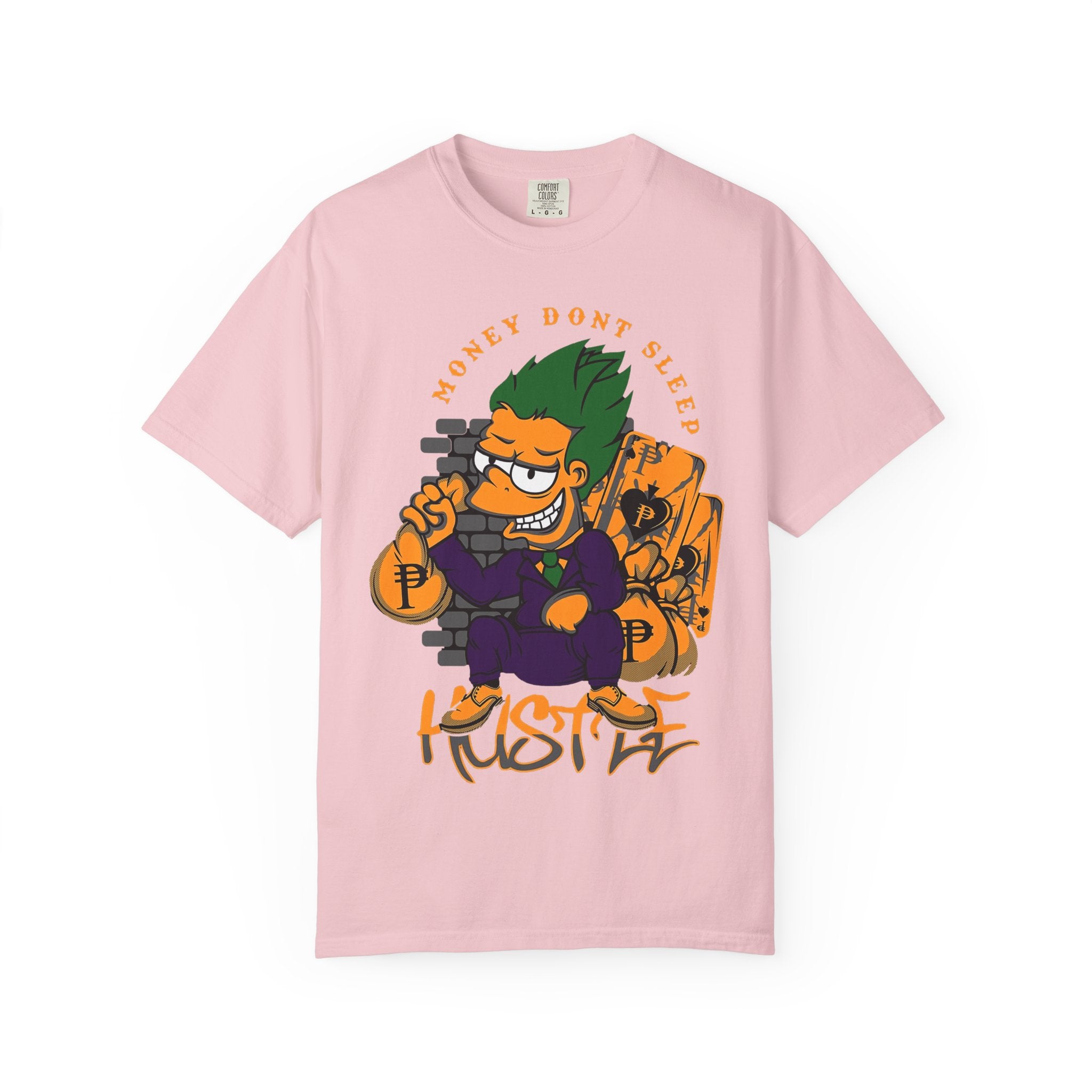T-Shirt — 'Money Don’t Sleep' Cartoon Hustle Tee