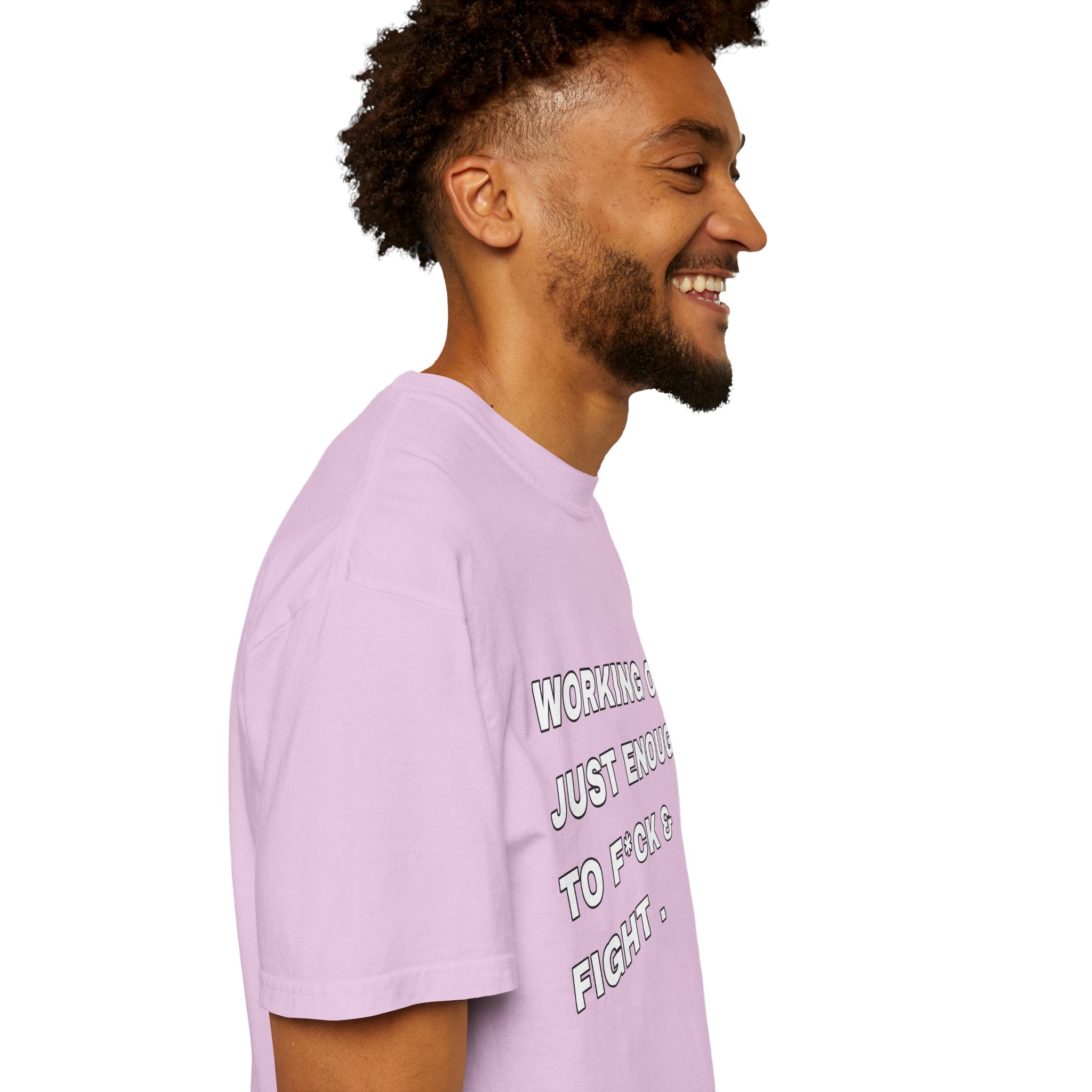 GYM T-Shirt — "Working Out Just Enough to F*ck & Fight" Motivational Sarcastic Tee