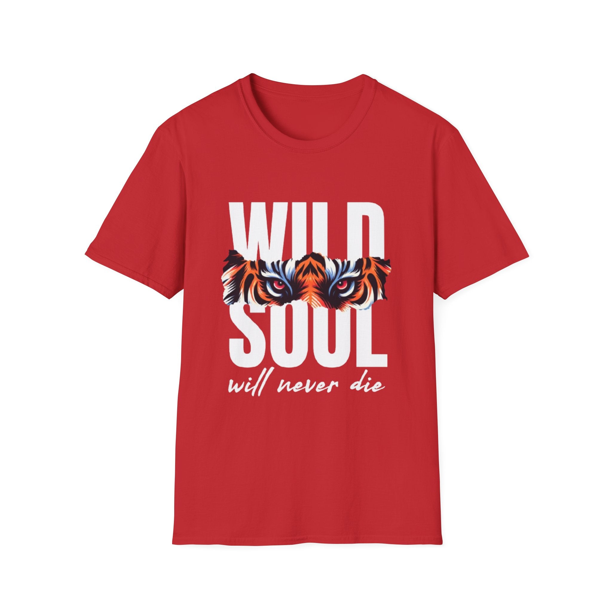 Wild Soul T-Shirt – "Wild Soul Will Never Die" Tiger Eyes Graphic Tee