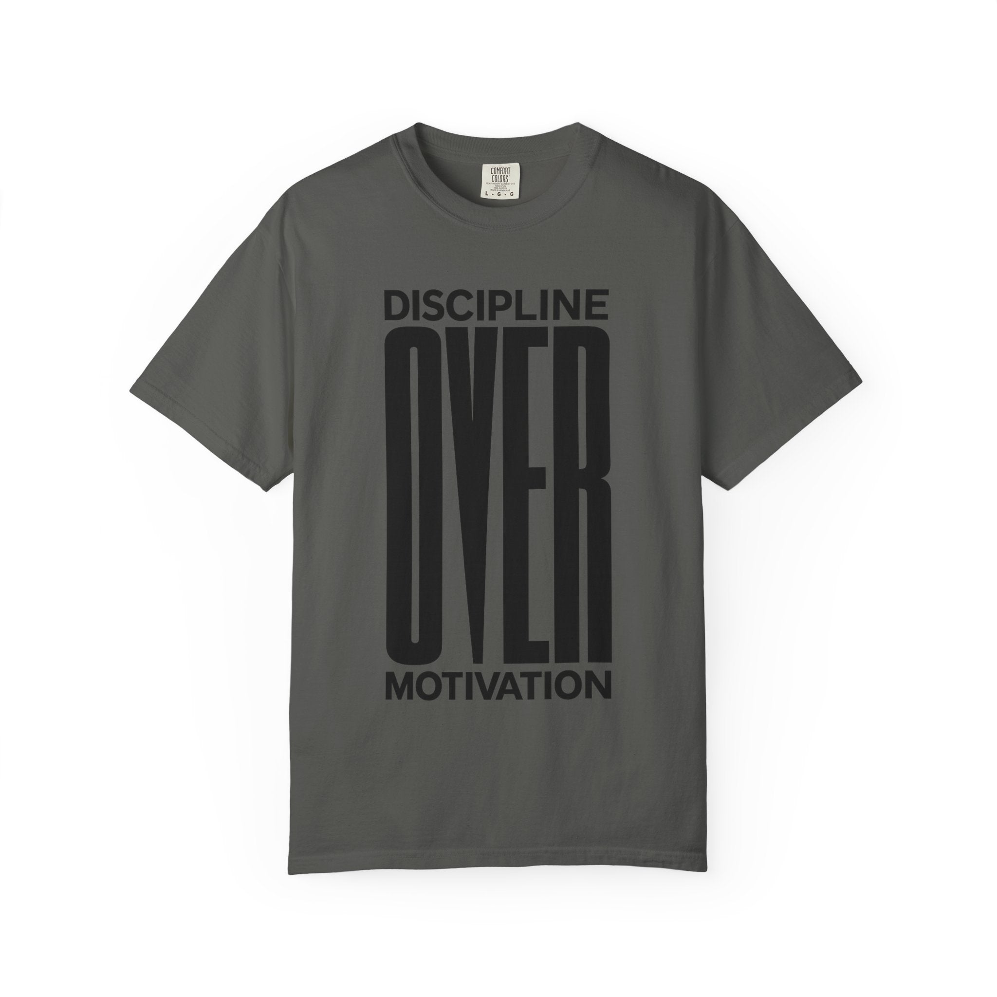 Discipline Over Motivation T-Shirt — Motivational Fitness Tee