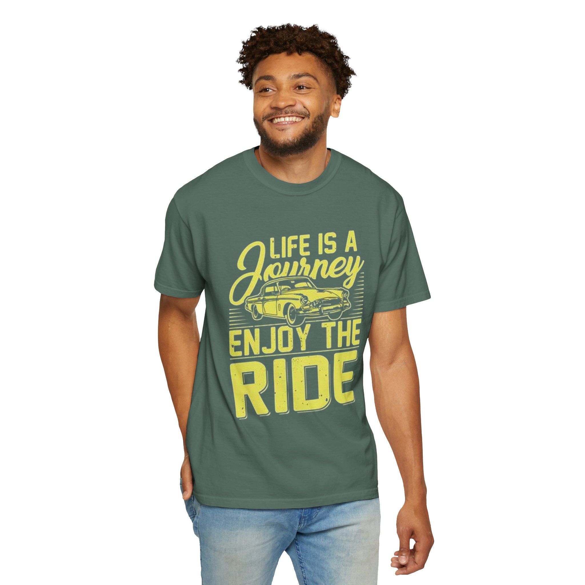 Enjoy The Ride T-Shirt — 'Life Is A Journey' Vintage Car Tee