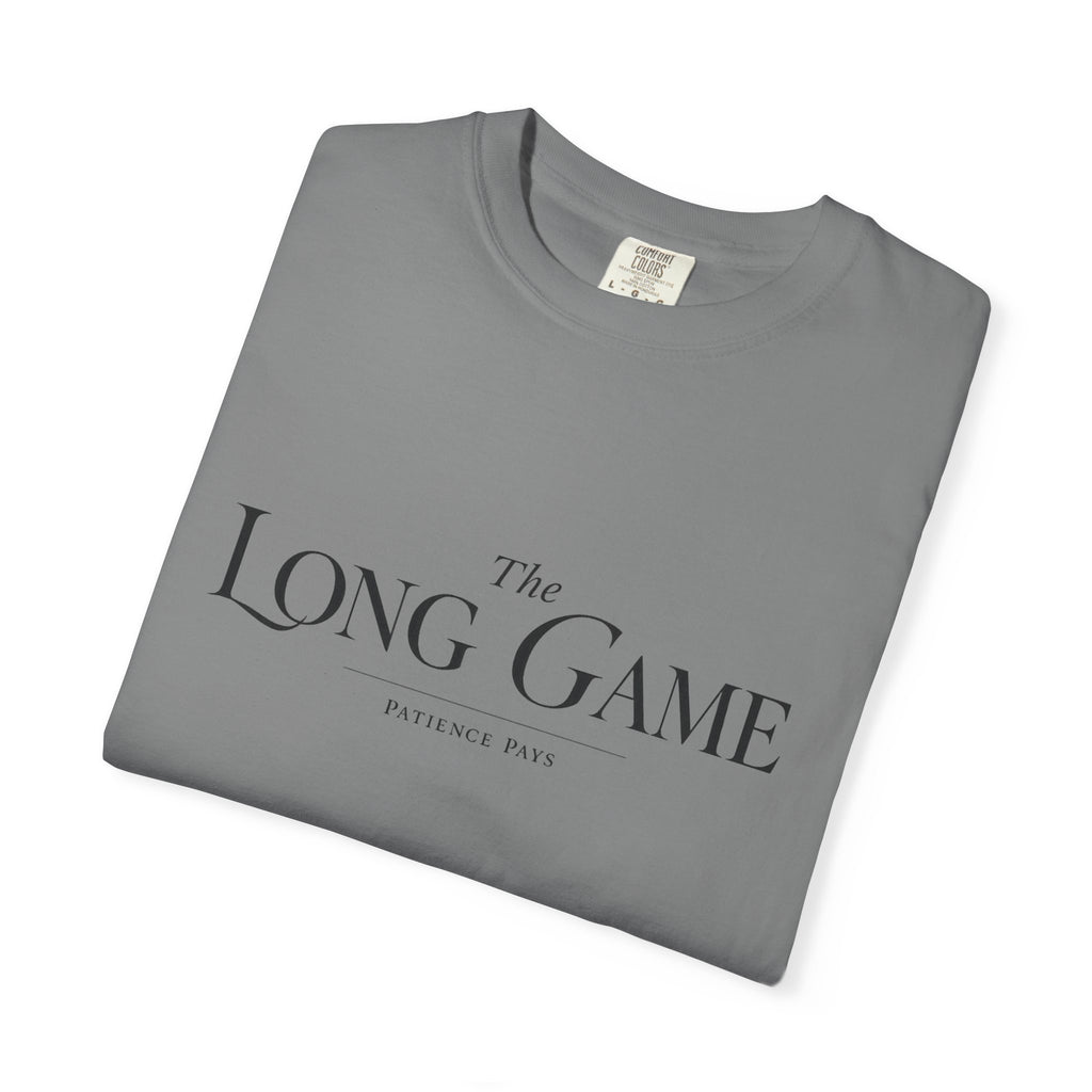 The Long Game T-Shirt — Minimalist Script Tee