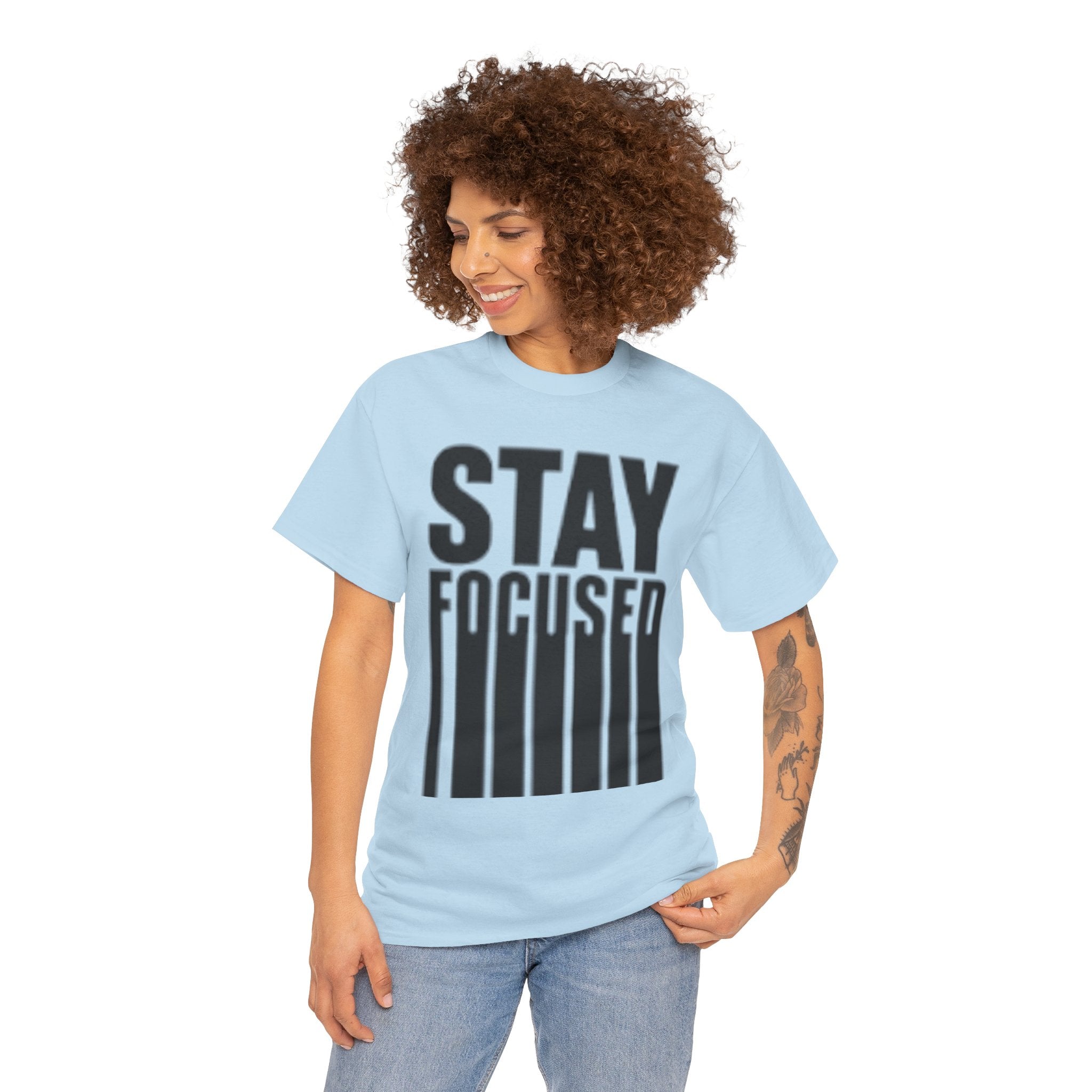 Stay Focused Tee — Motivational Graphic T‑Shirt