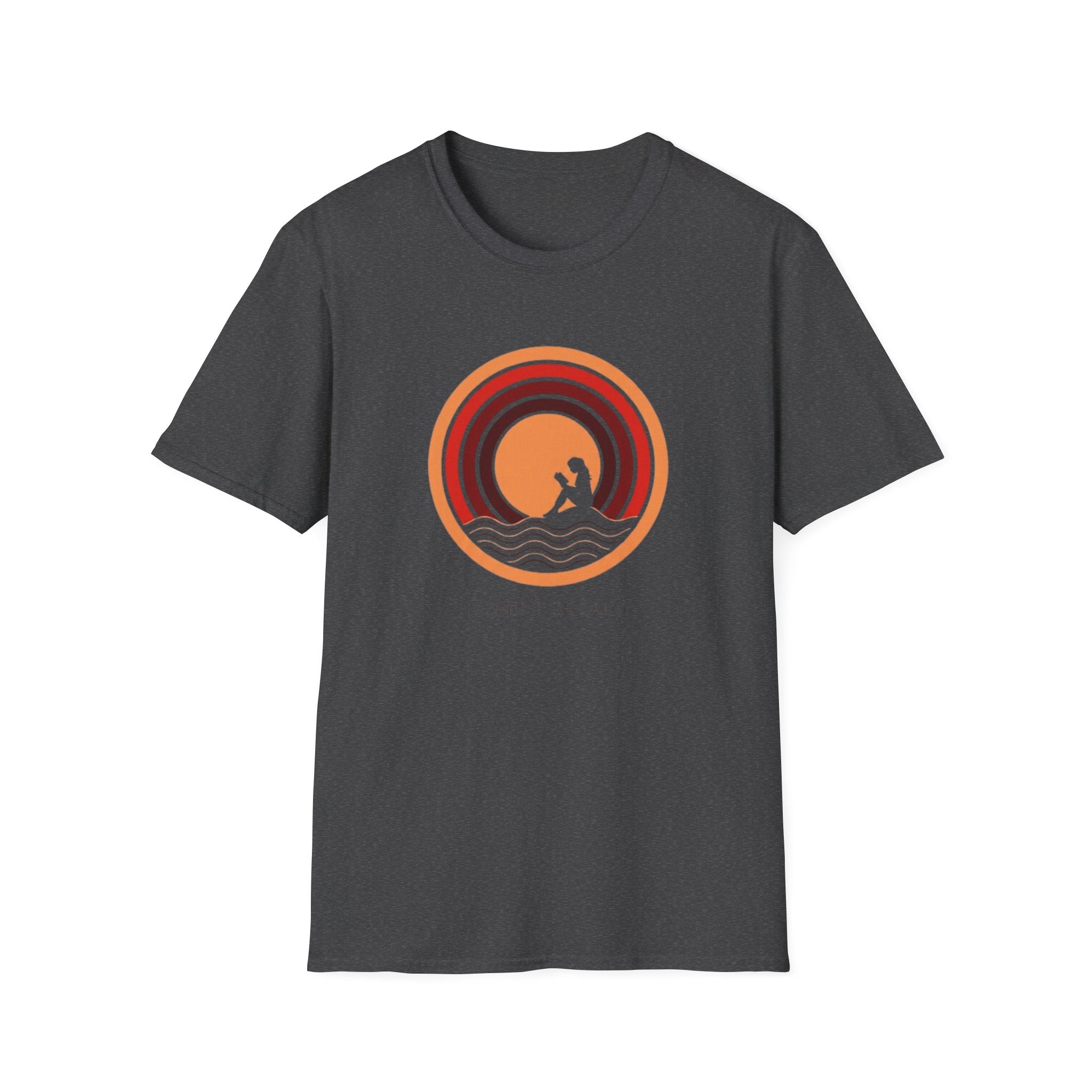 Sunset Surf T-Shirt — Retro Waves "Saltwater & Soul" Graphic Tee