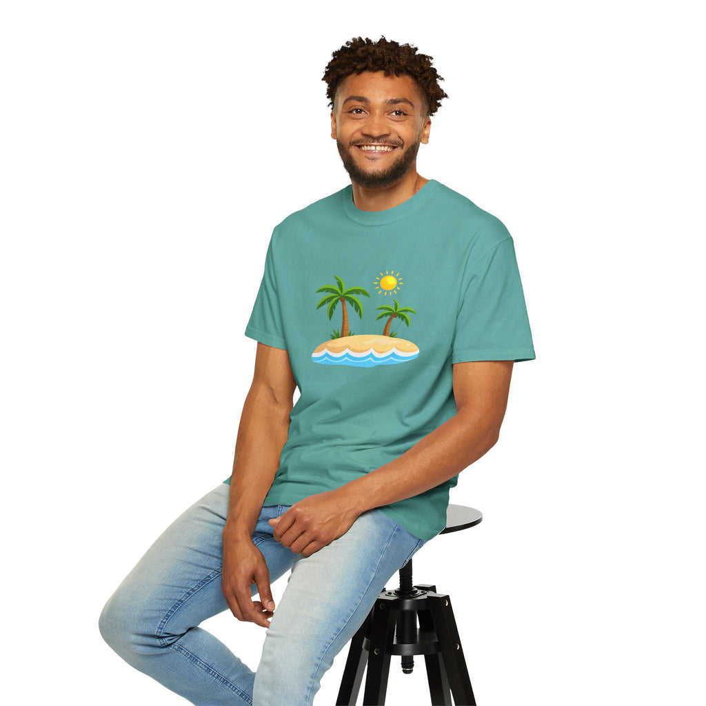 Island Paradise T-Shirt — Tropical Palm Tree Beach Graphic