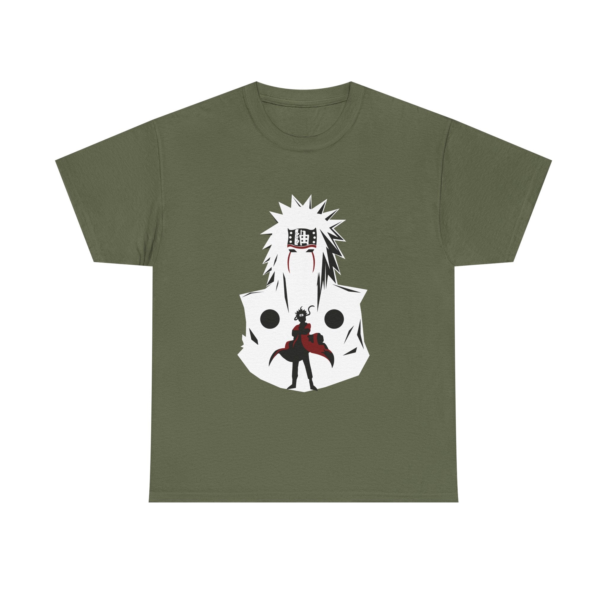 Anime Shadow Warrior T-Shirt — Silhouette Battle Graphic Tee