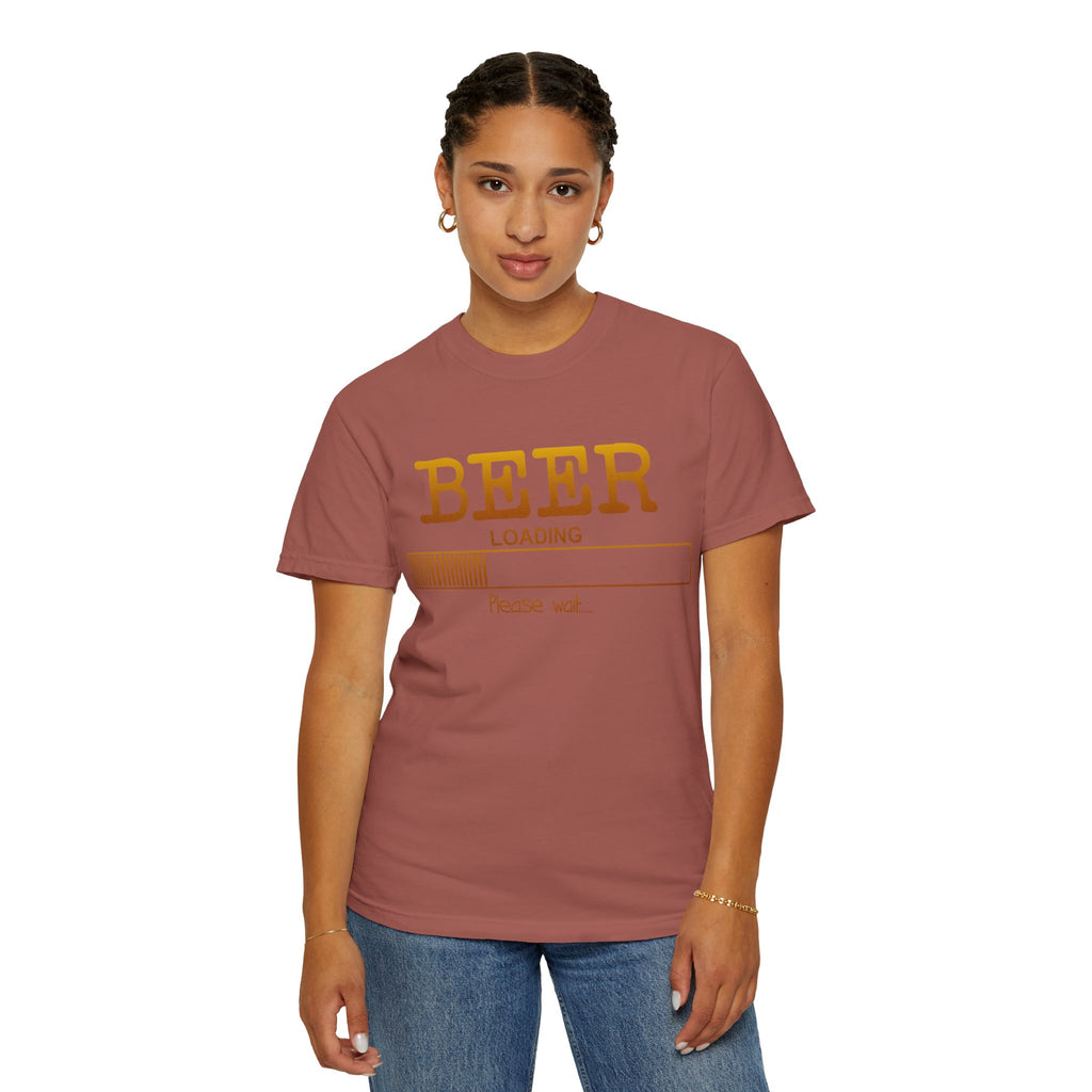 Beer Loading T‑Shirt — Funny 'Please Wait' Drinking Tee
