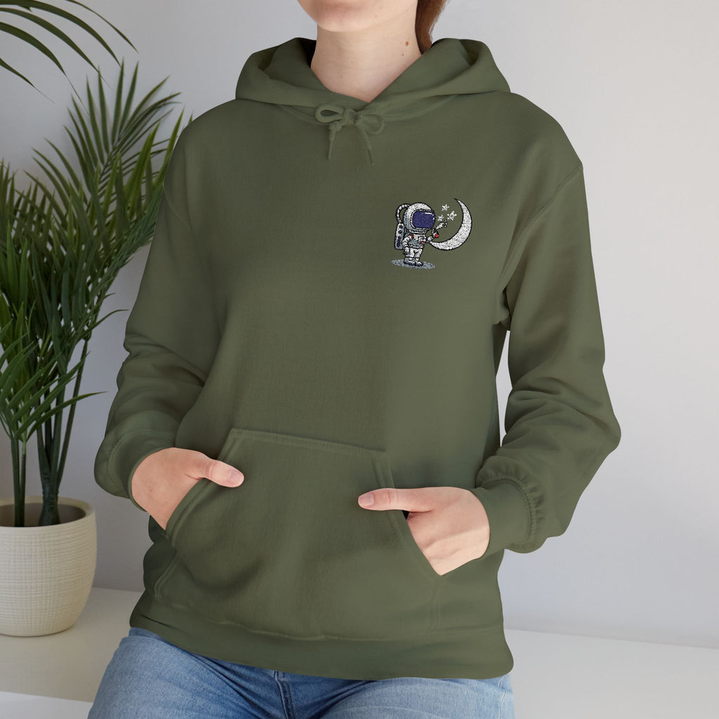 Skull Moon Hoodie — Gothic Night Sky Graphic Sweatshirt