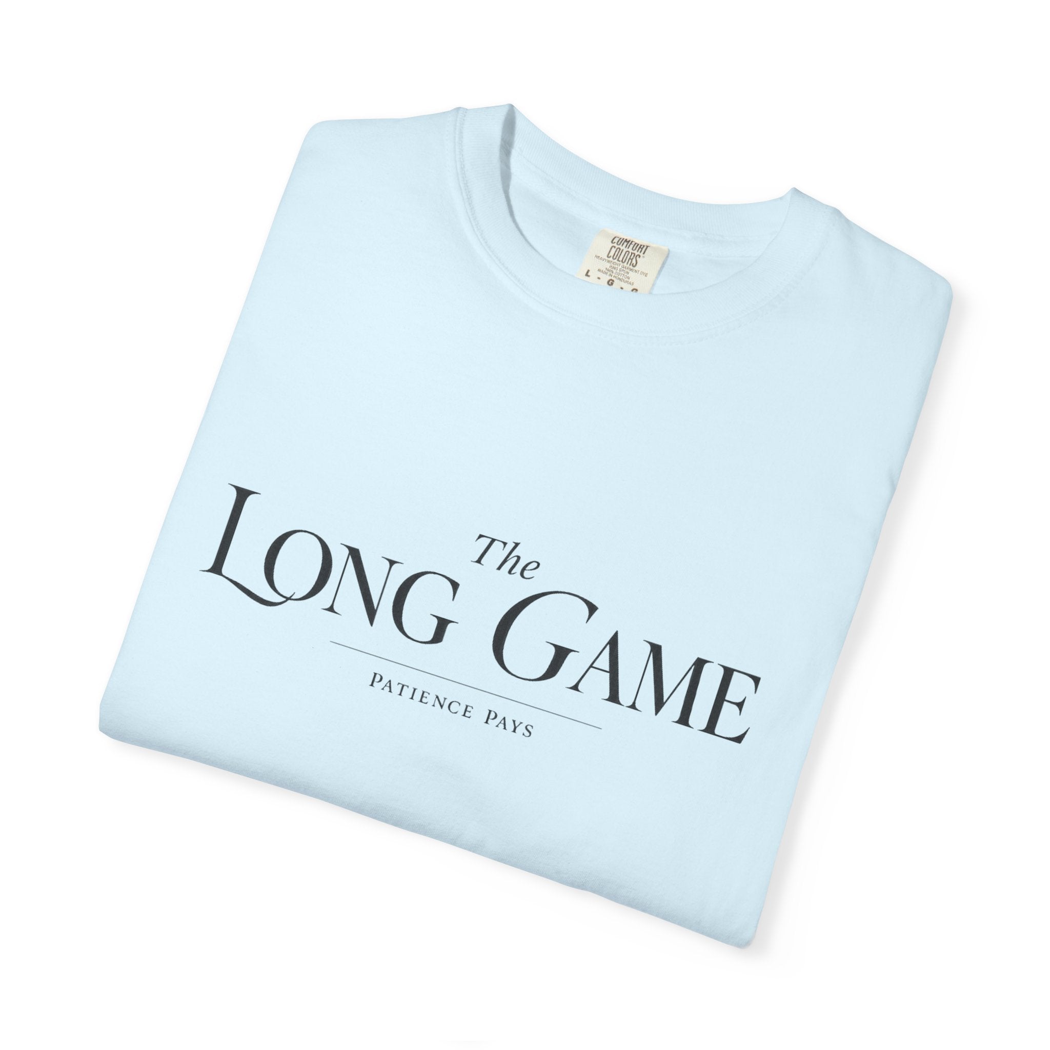 The Long Game T-Shirt — Minimalist Script Tee