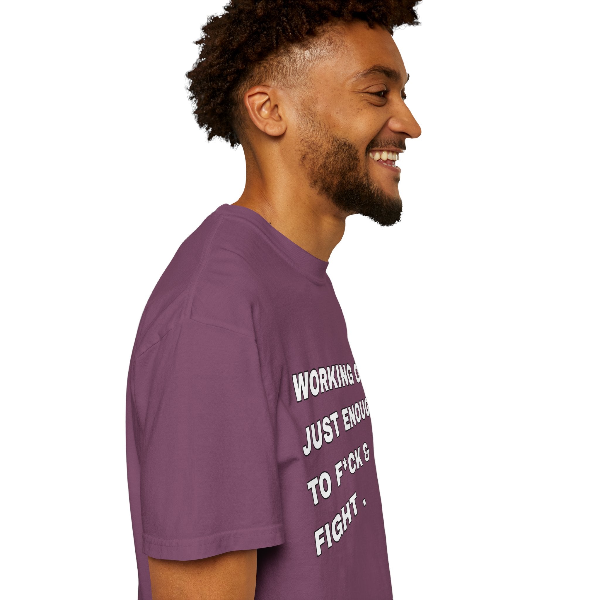 GYM T-Shirt — "Working Out Just Enough to F*ck & Fight" Motivational Sarcastic Tee