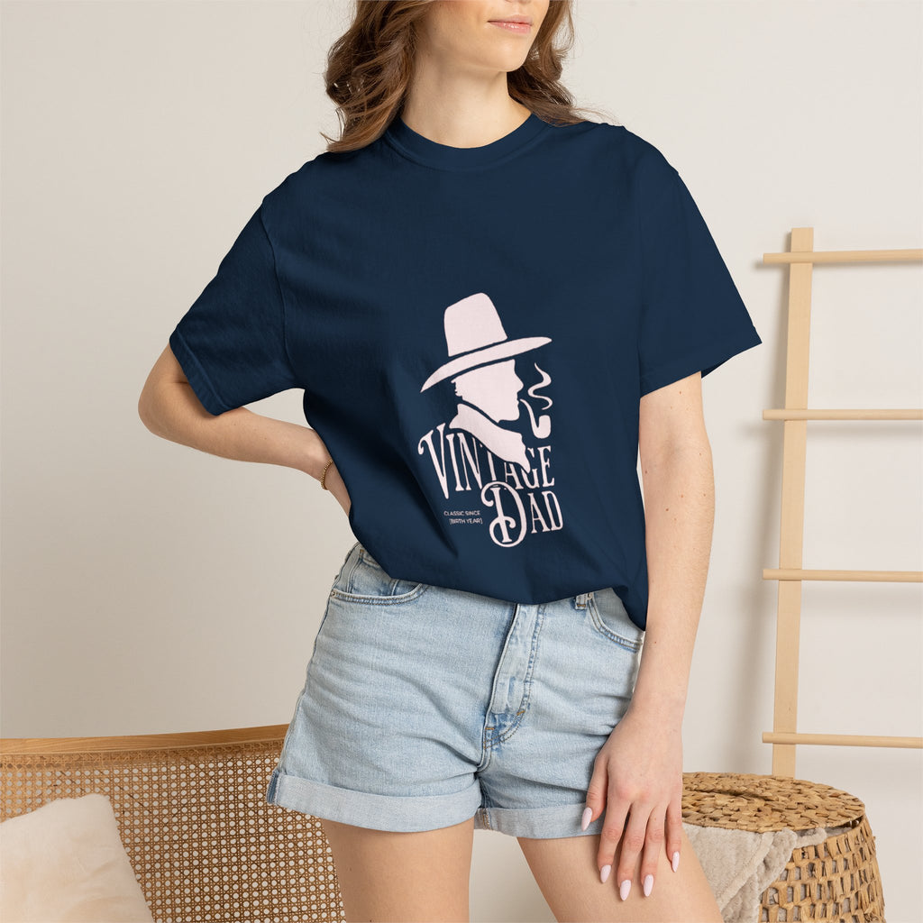 Vintage Dad graphic tee | Retro hat & pipe design