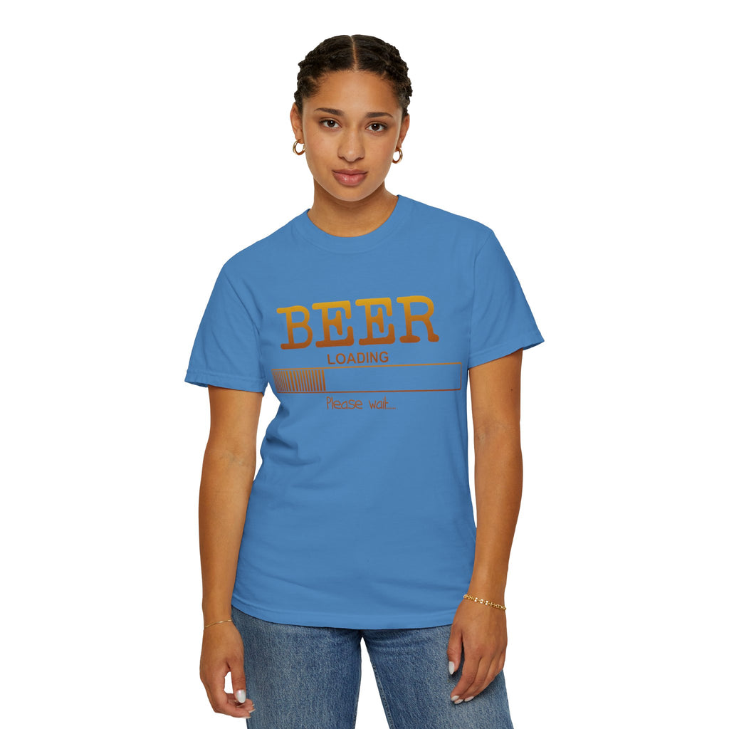 Beer Loading T‑Shirt — Funny 'Please Wait' Drinking Tee