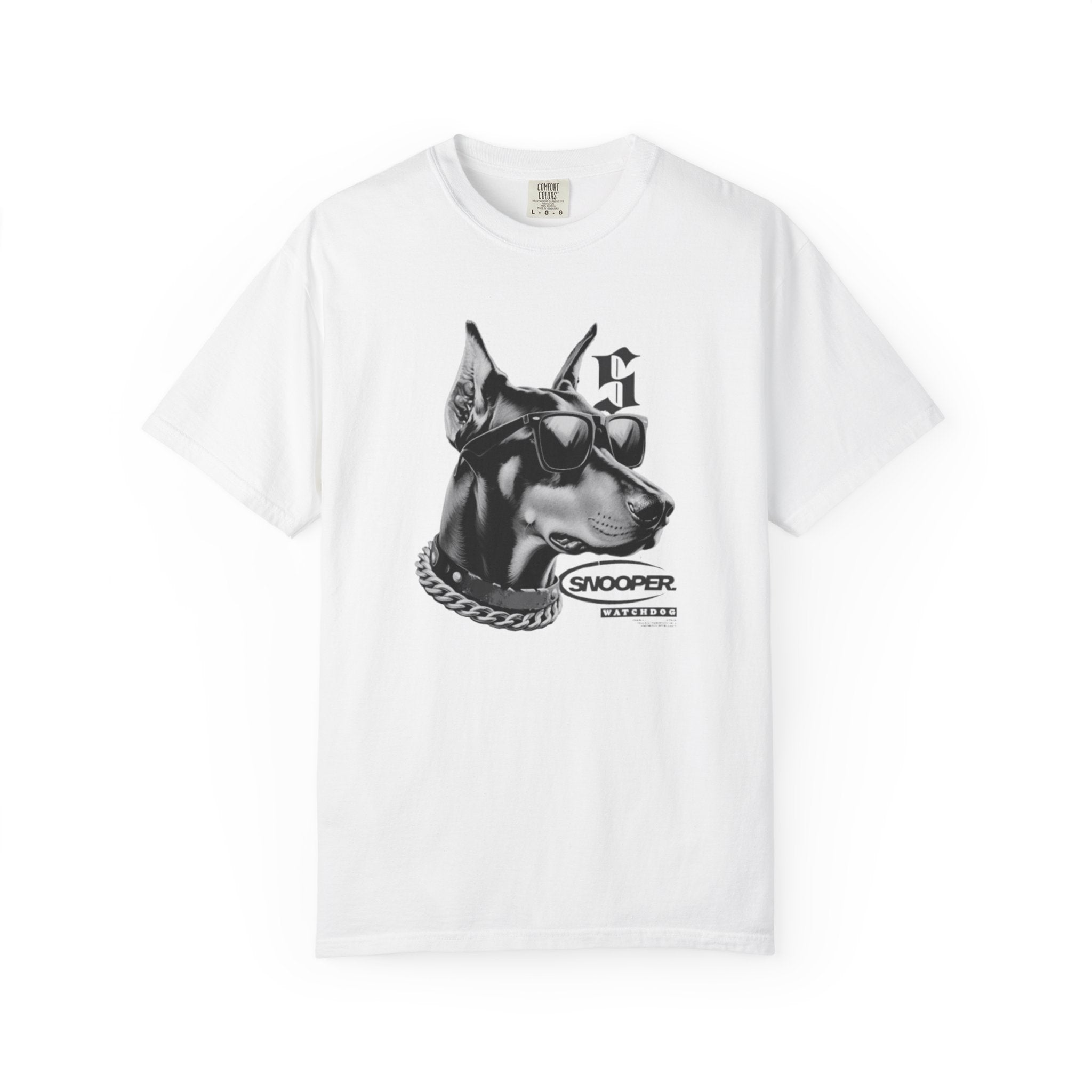 Doberman Sunglasses Graphic T-Shirt — "Snooper" Streetwear Tee