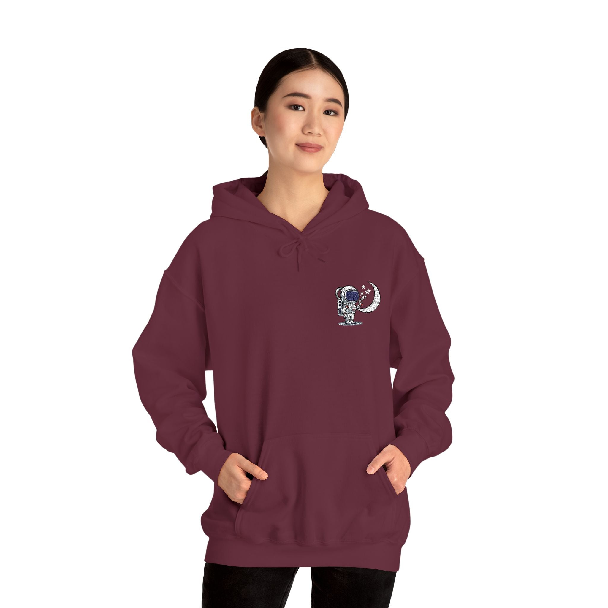 Skull Moon Hoodie — Gothic Night Sky Graphic Sweatshirt