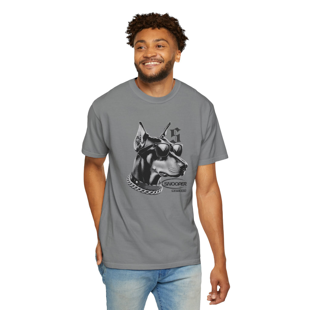 Doberman Sunglasses Graphic T-Shirt — "Snooper" Streetwear Tee