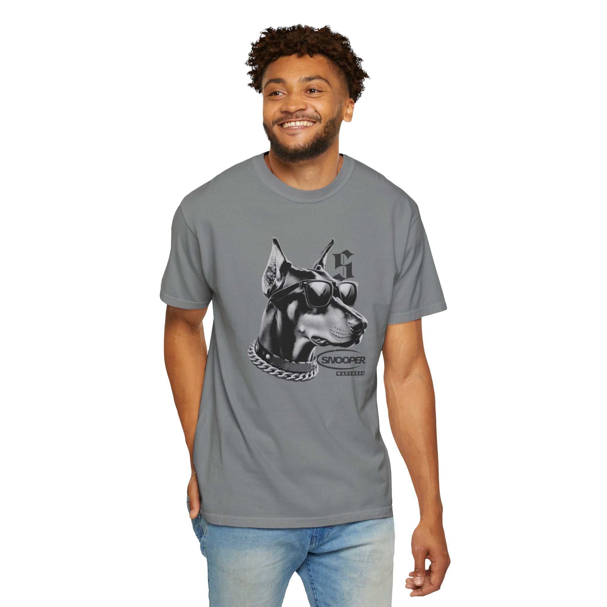 Doberman Sunglasses Graphic T-Shirt — "Snooper" Streetwear Tee