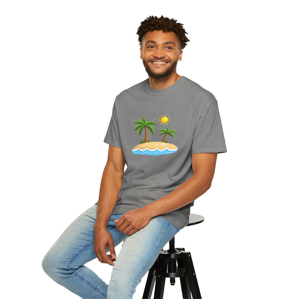Island Paradise T-Shirt — Tropical Palm Tree Beach Graphic