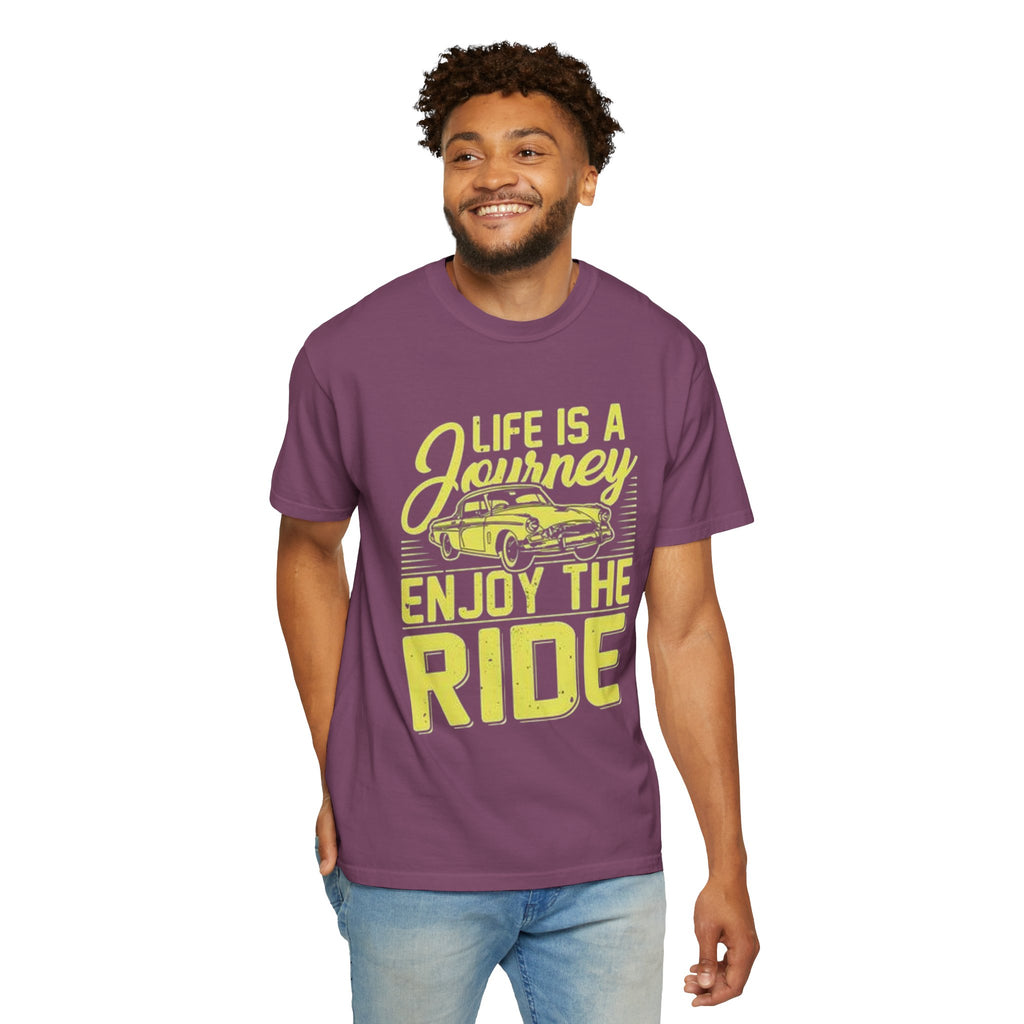 Enjoy The Ride T-Shirt — 'Life Is A Journey' Vintage Car Tee
