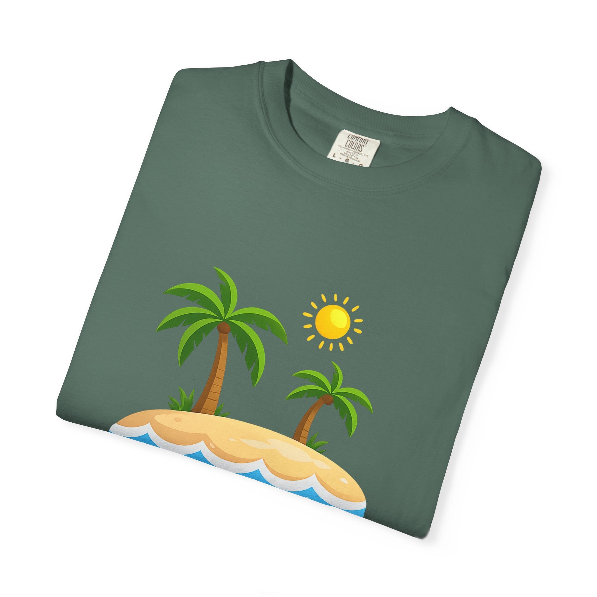 Island Paradise T-Shirt — Tropical Palm Tree Beach Graphic