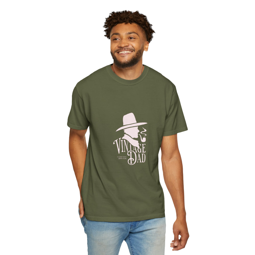 Vintage Dad graphic tee | Retro hat & pipe design