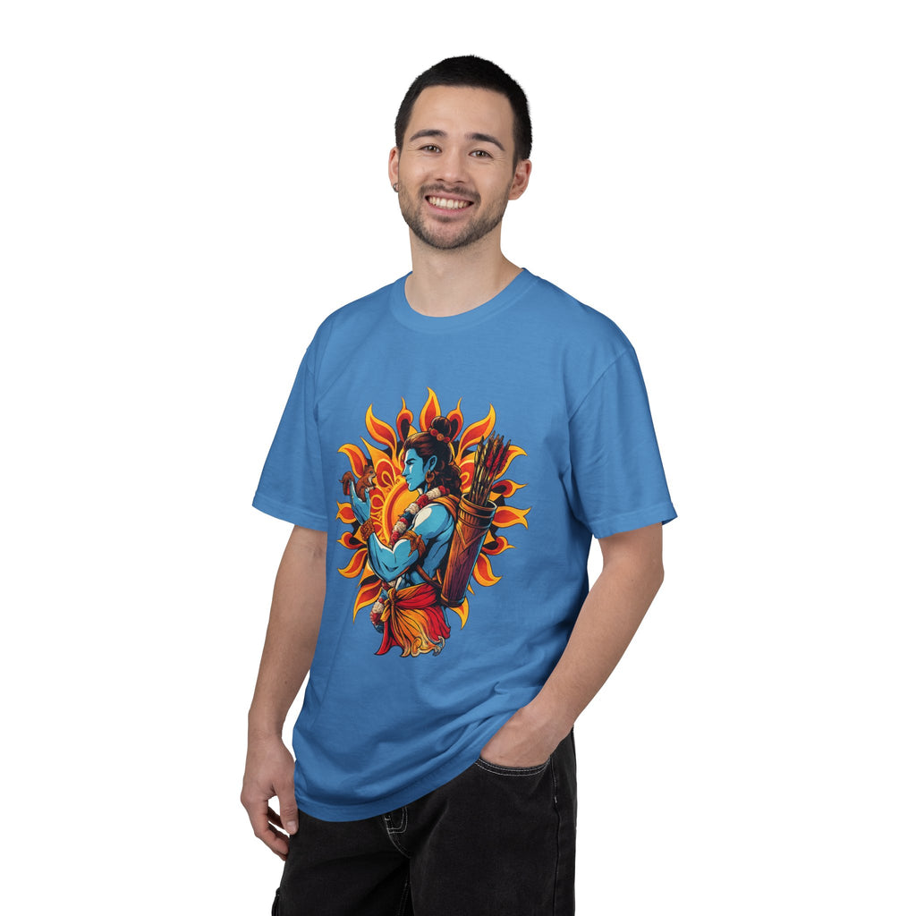 T-Shirt Ram Ji — Mythic Archer Illustration Tee (Sunburst Warrior Graphic)