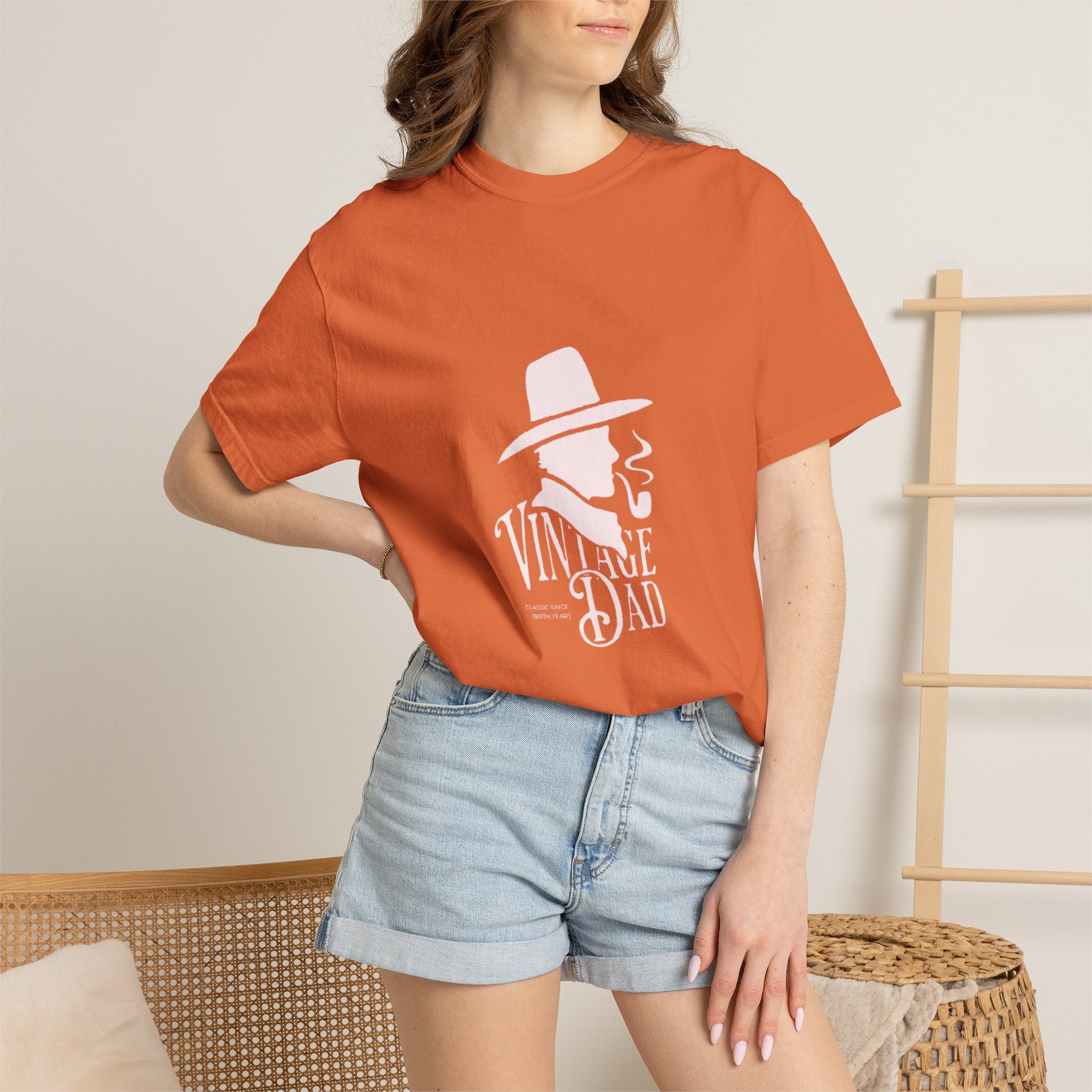 Vintage Dad graphic tee | Retro hat & pipe design