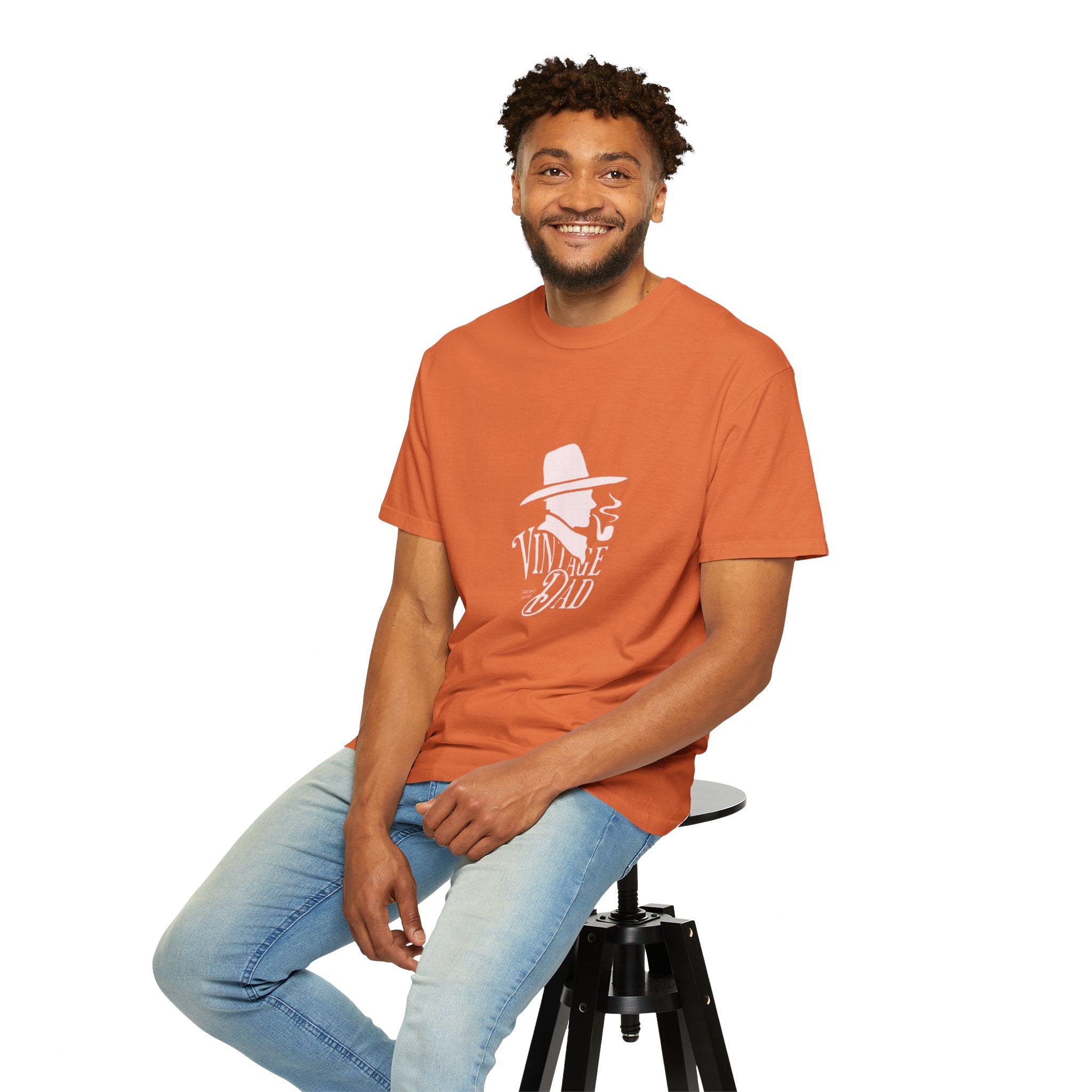 Vintage Dad graphic tee | Retro hat & pipe design