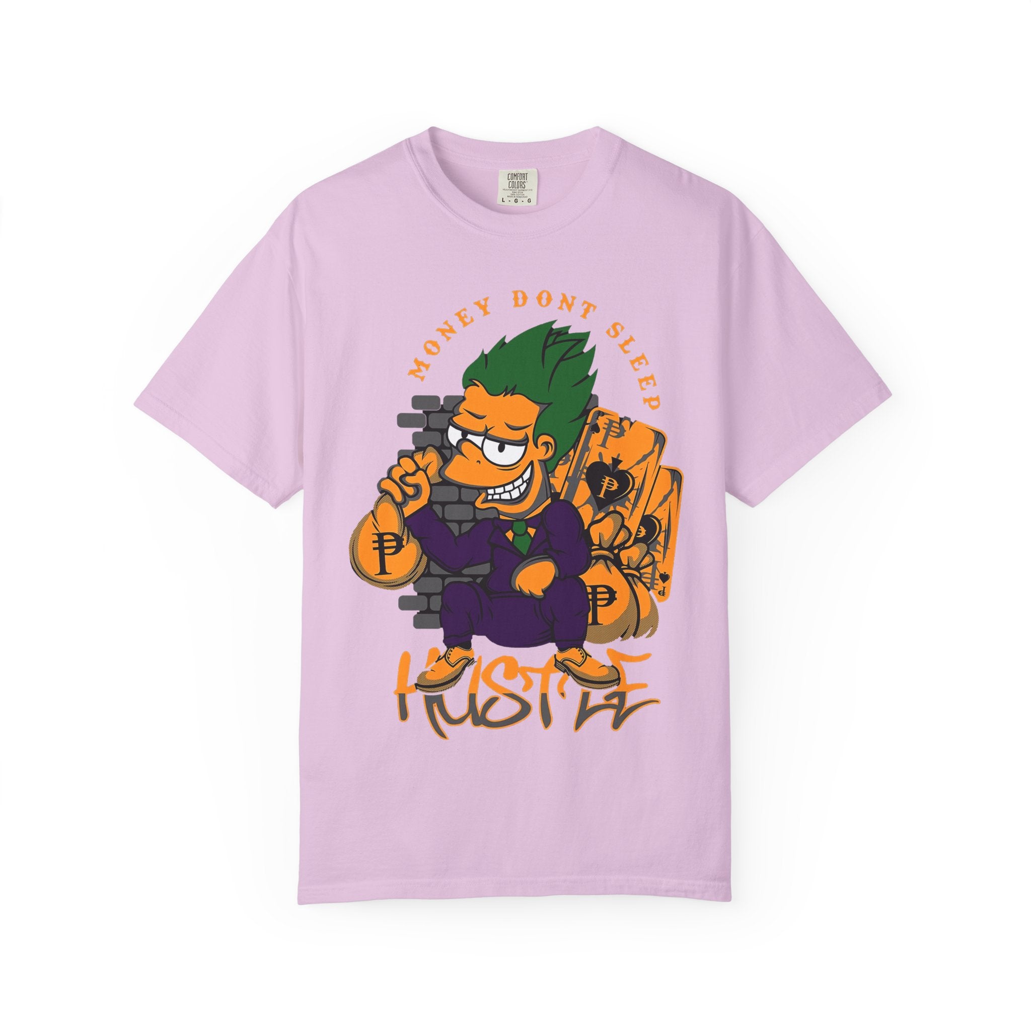 T-Shirt — 'Money Don’t Sleep' Cartoon Hustle Tee