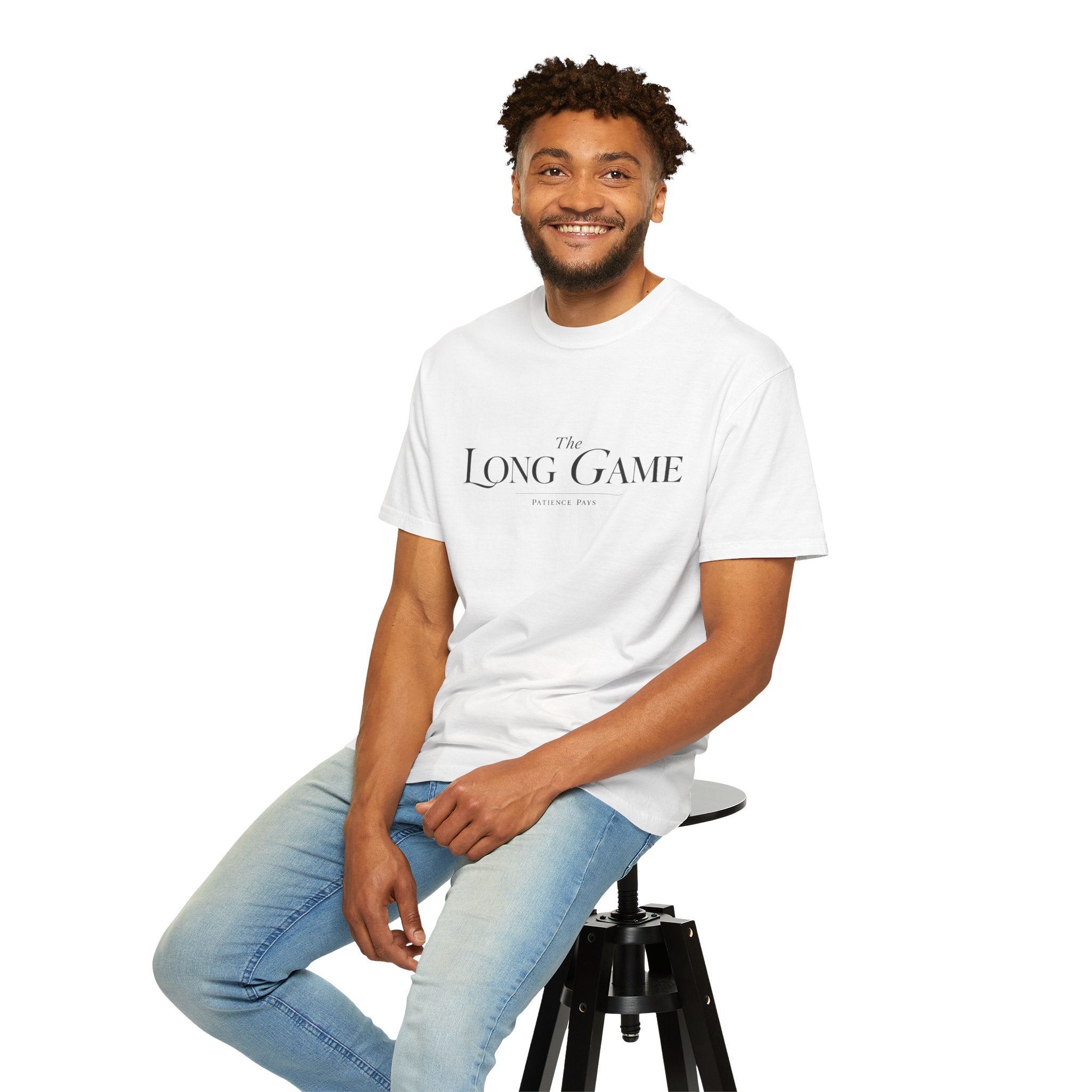 The Long Game T-Shirt — Minimalist Script Tee