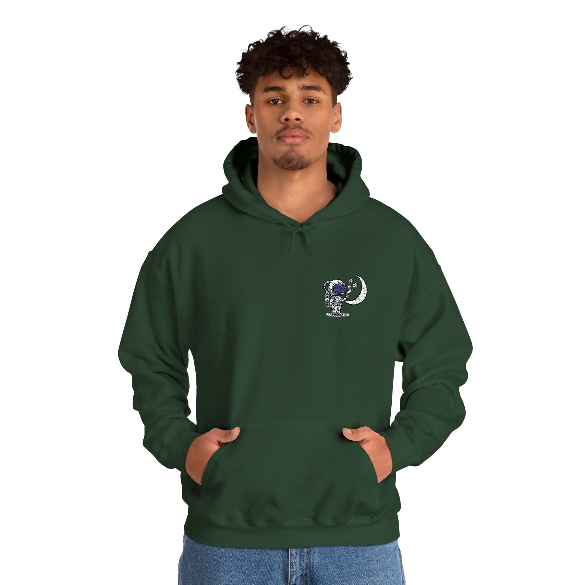 Skull Moon Hoodie — Gothic Night Sky Graphic Sweatshirt