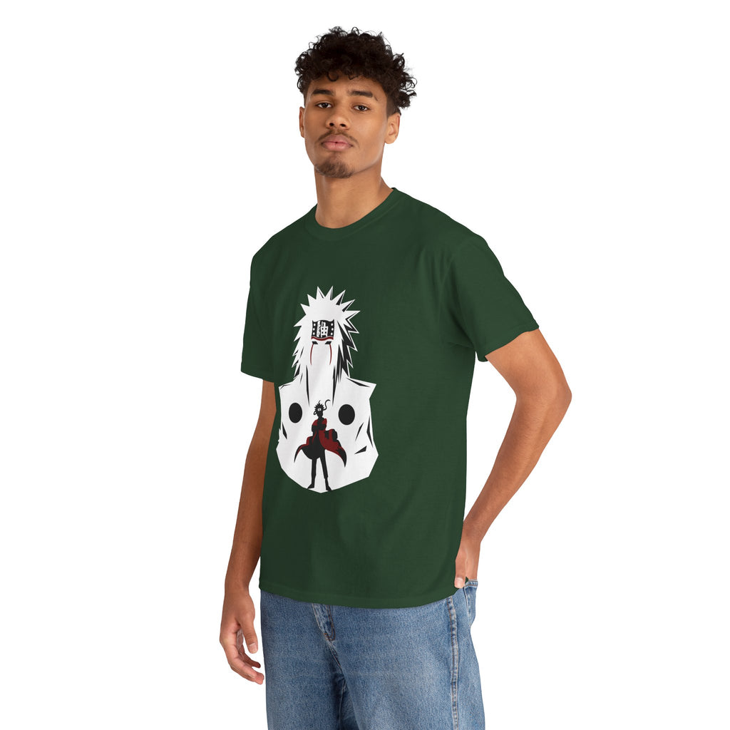 Anime Shadow Warrior T-Shirt — Silhouette Battle Graphic Tee
