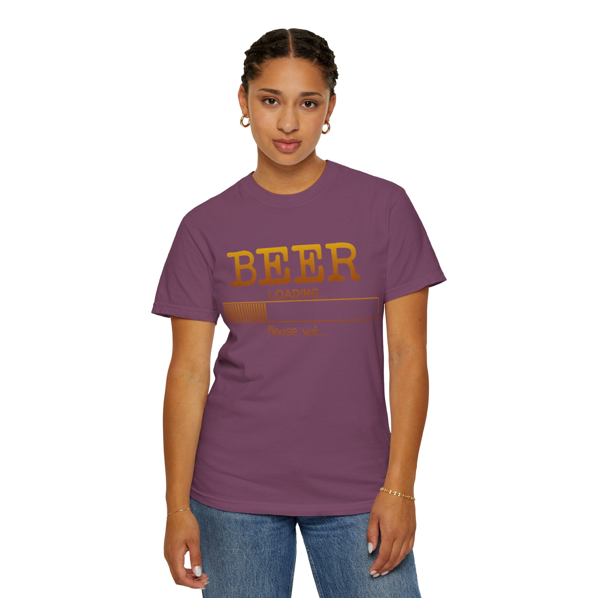 Beer Loading T‑Shirt — Funny 'Please Wait' Drinking Tee