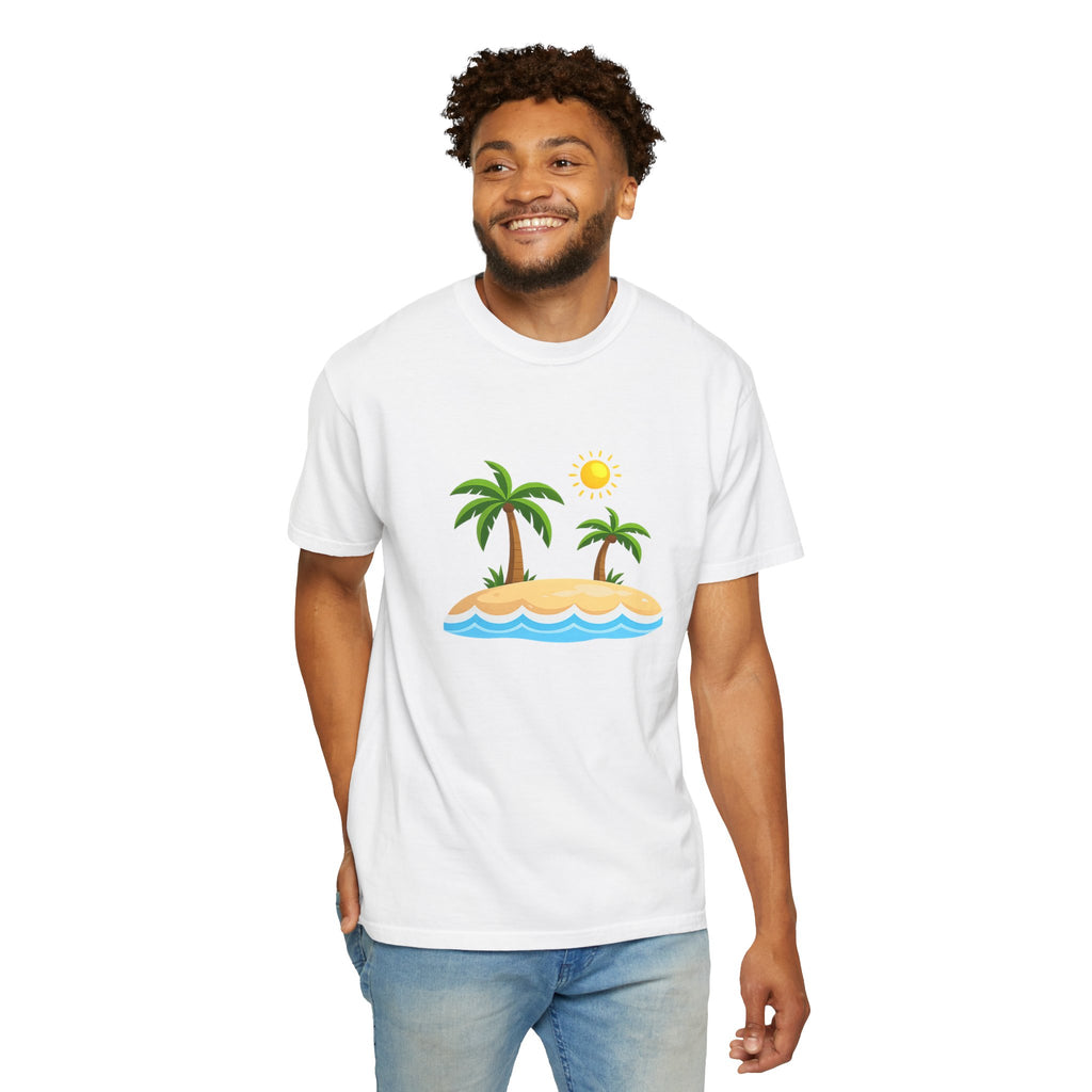 Island Paradise T-Shirt — Tropical Palm Tree Beach Graphic